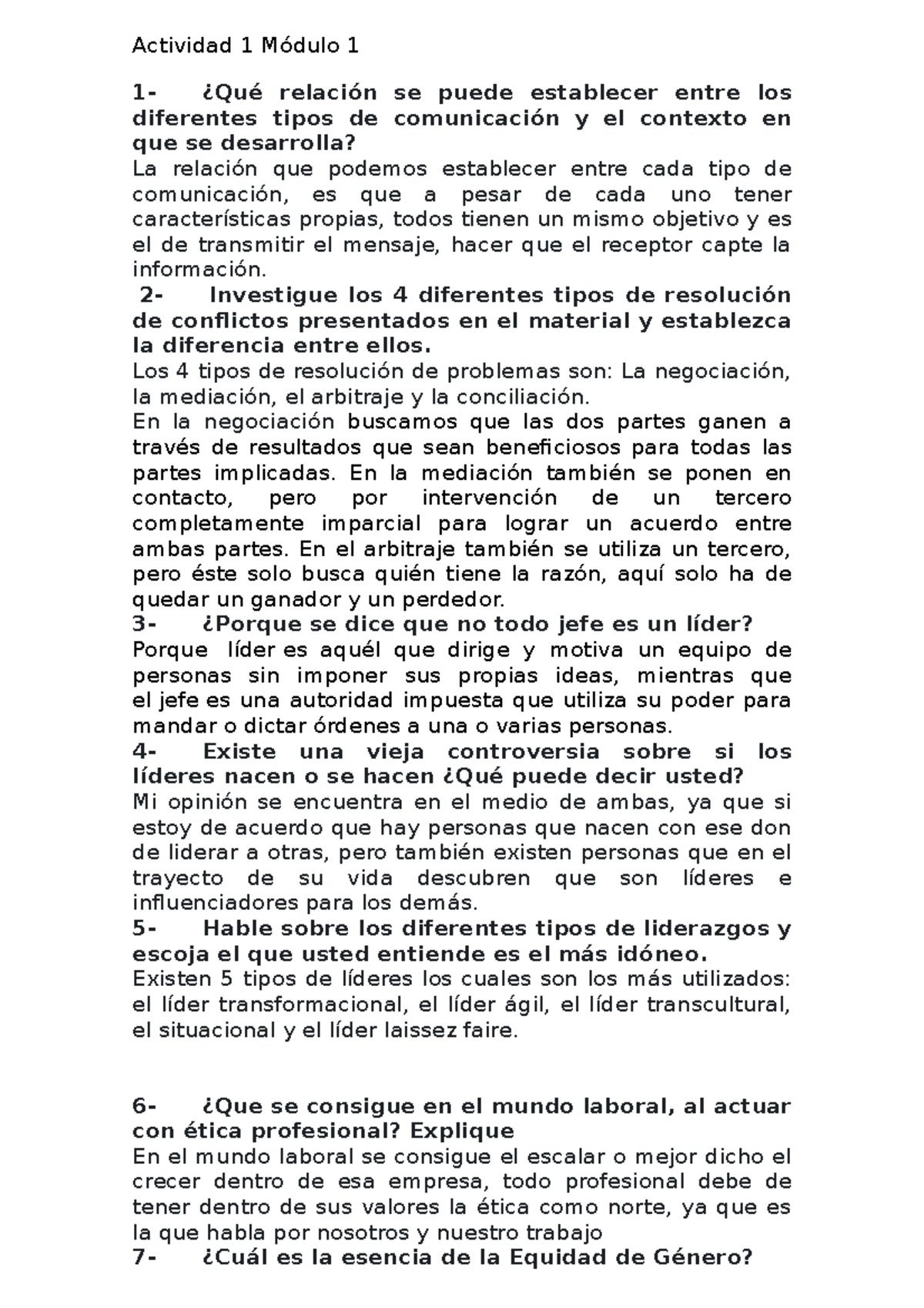 Actividad 1 Módulo 1 - 2- Investigue los 4 diferentes tipos de ...