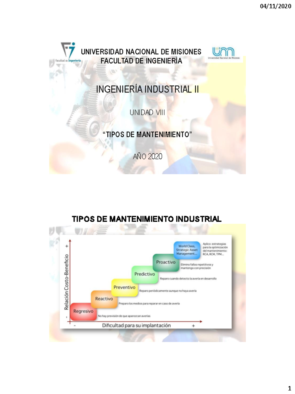 Unidad VIII Tipos De Mantenimiento Industrial Basado En Modelos De ...