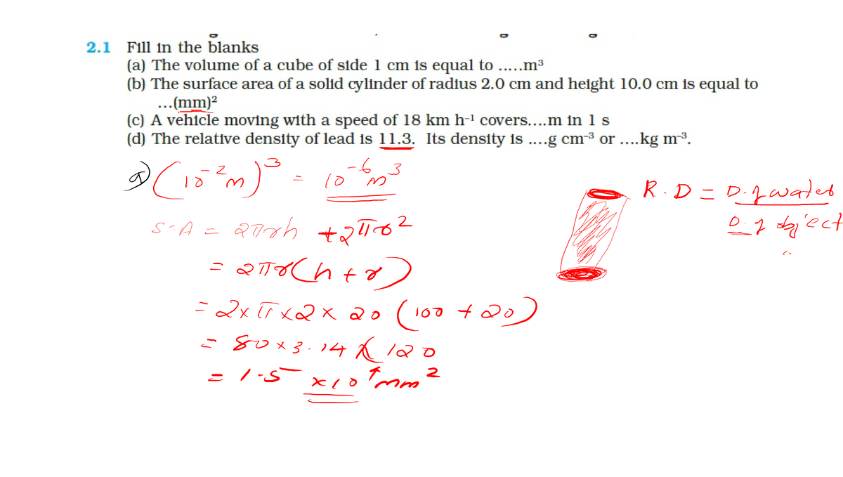 Units &masurement Qns Questions related to dimensional Analysis