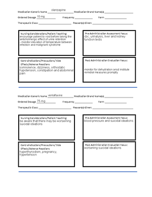 Bethanechol - pharm drug card - NSG124 Drug Card (must be handwritten ...