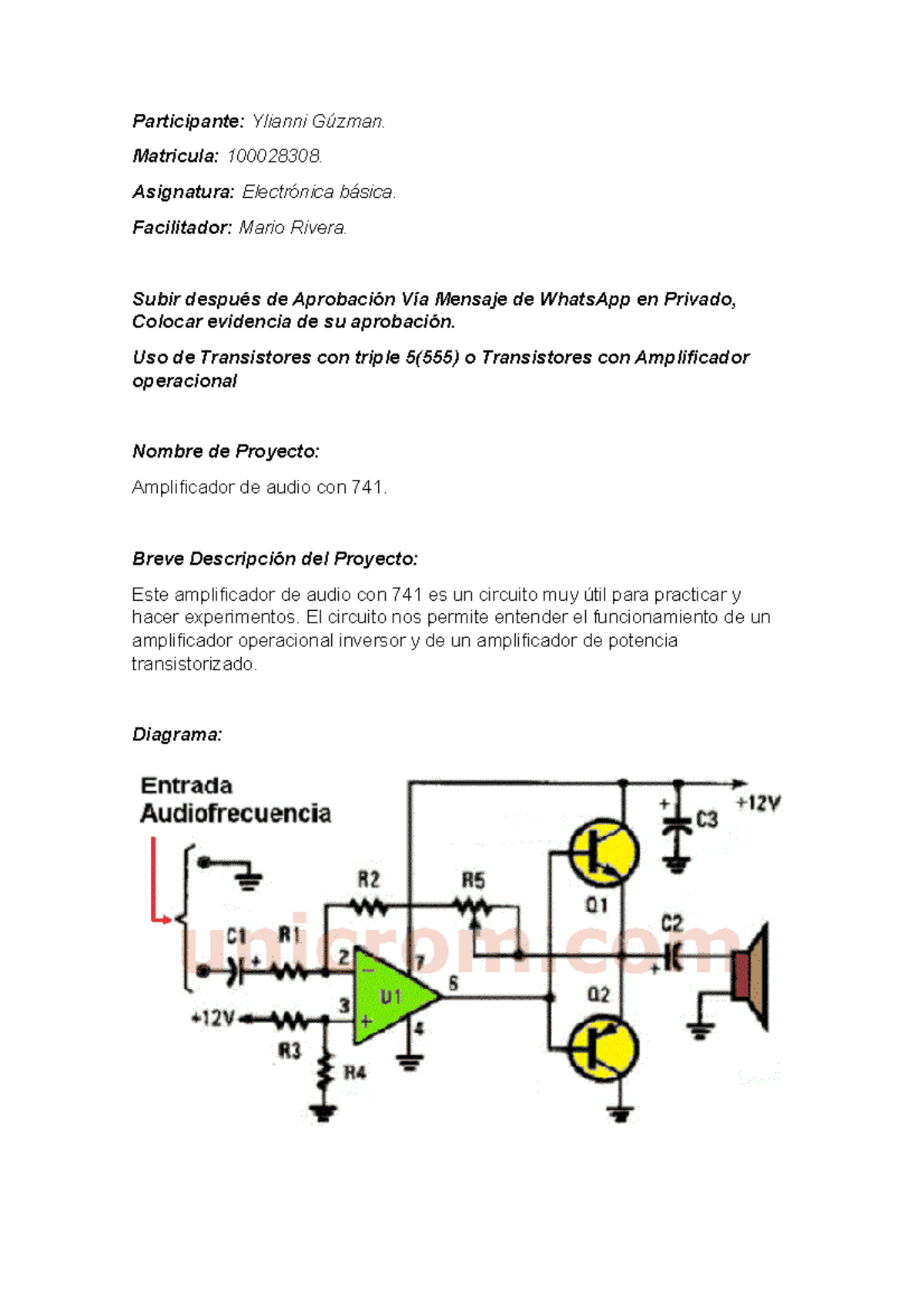 Tarea de la Unidad 7 - Apuntes - Participante: Ylianni Gúzman ...