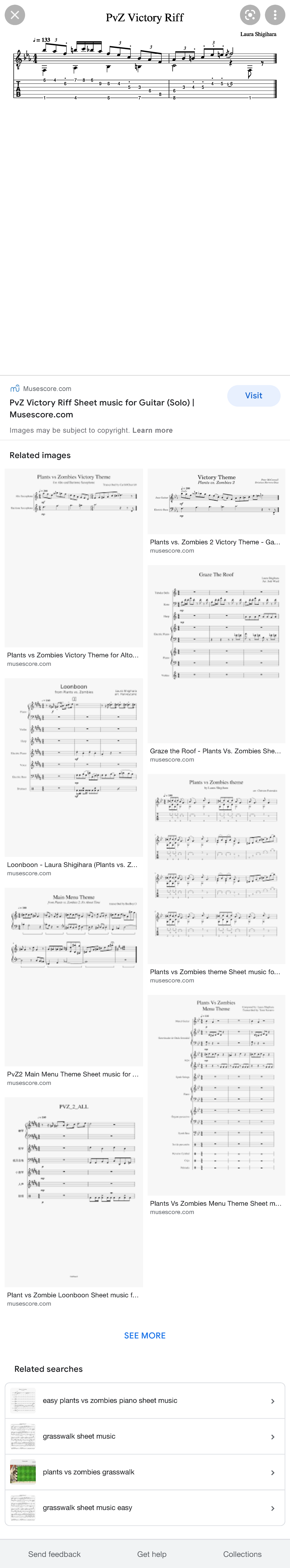 Pvs winning music - Google Search - Musescore PvZ Victory Riff Sheet ...