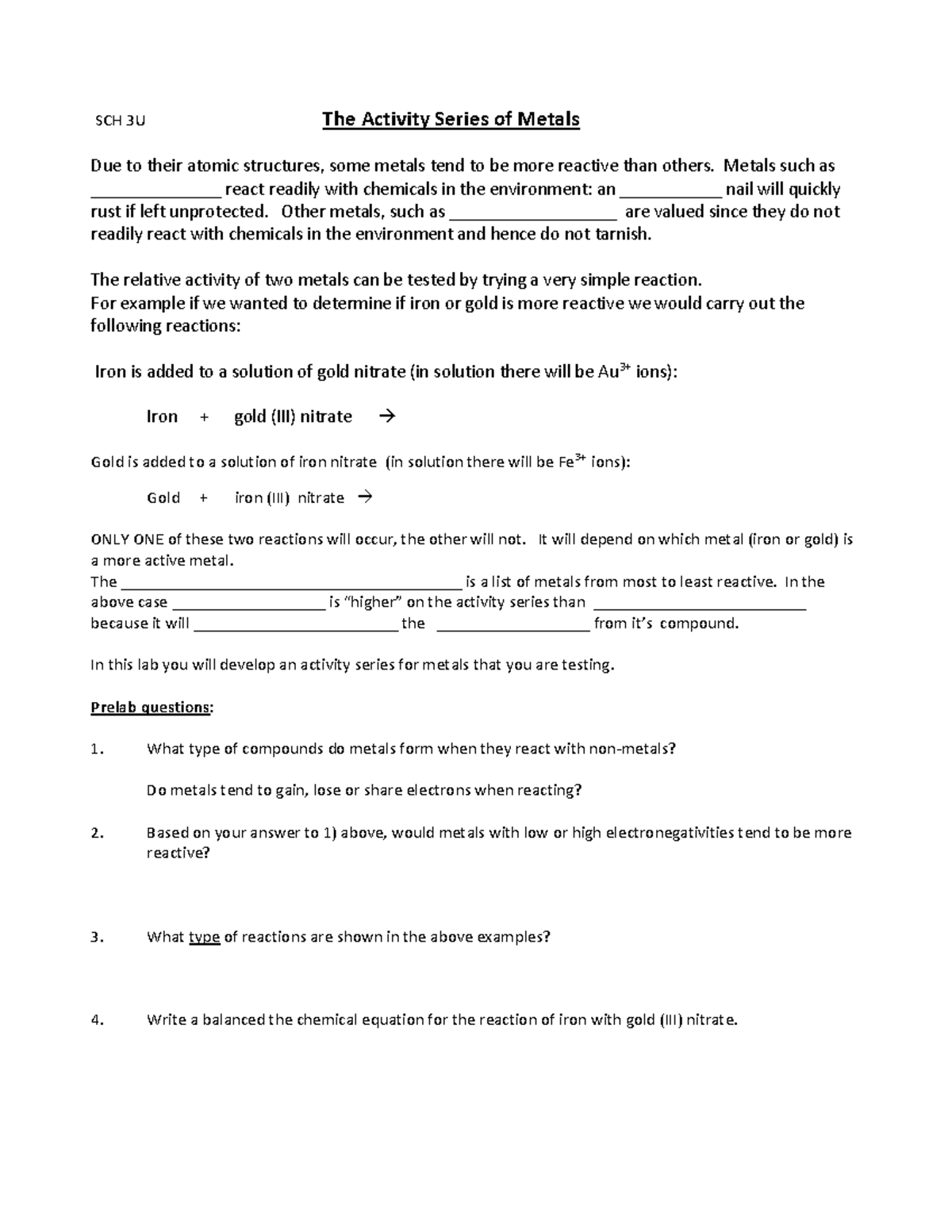 6-the-activity-series-of-metals-sch-3u-the-activity-series-of