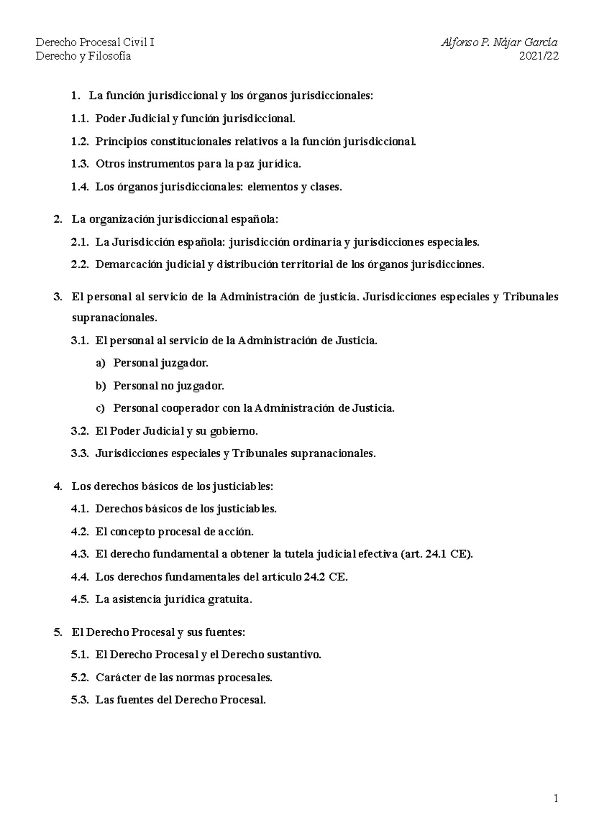 Derecho Procesal Civil I - Apuntes Comunes - Derecho Y Filosofía 2021 ...