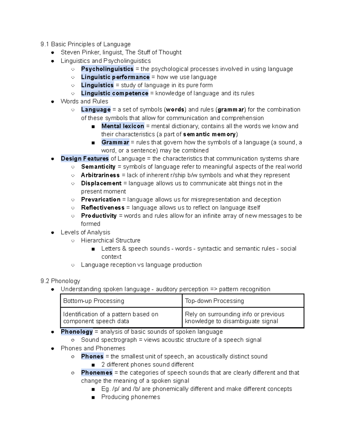 Chapter 9 Language and Speech Processing - 9 Basic Principles of ...