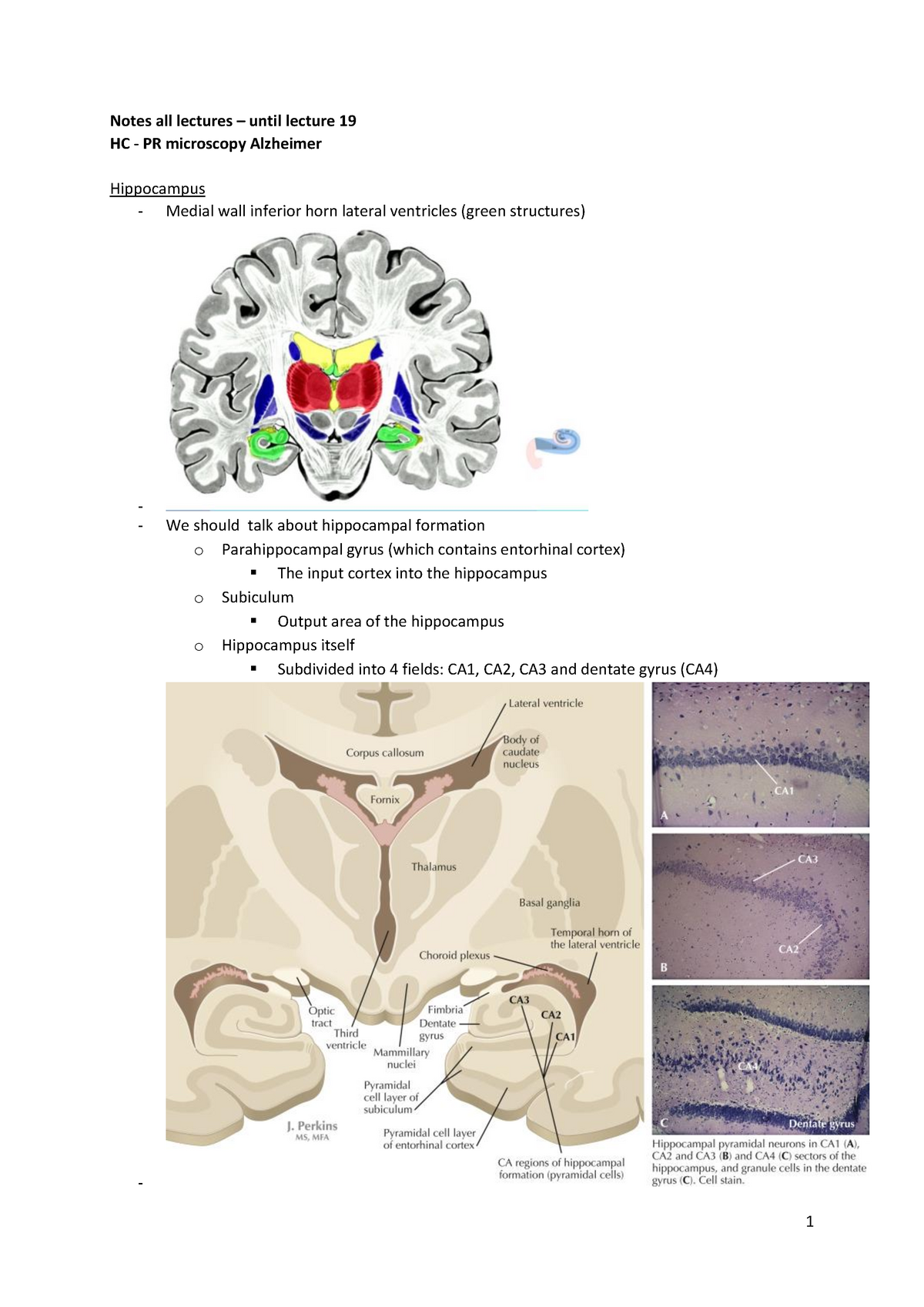 Notes HC1 - HC19 - Samenvatting Human Pathology - Notes all lectures ...