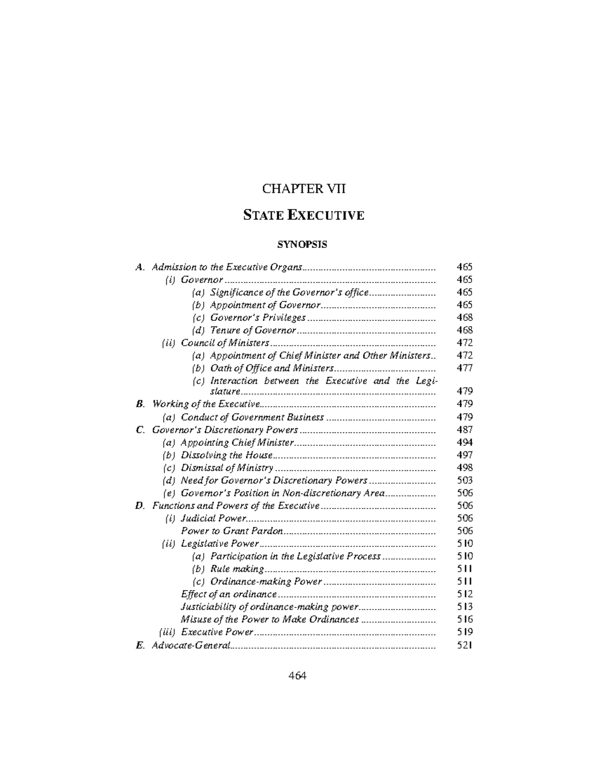 07 Page 464 521 - Read - CHAPTER VII S TATE EXECUTIVE State