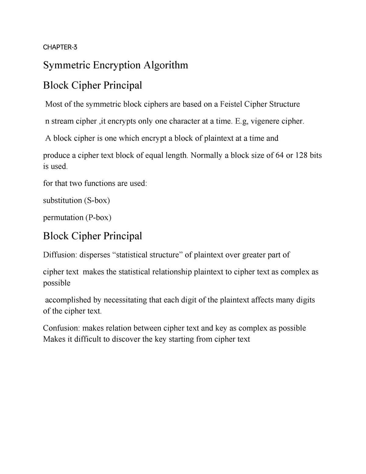 Cryptography-Symmetric Encryption Algorithm Block Cipher Principal ...