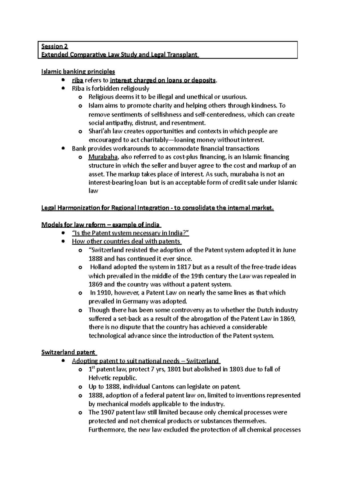 Session 2 - Extended Comparative Law Study and Legal Transplant ...