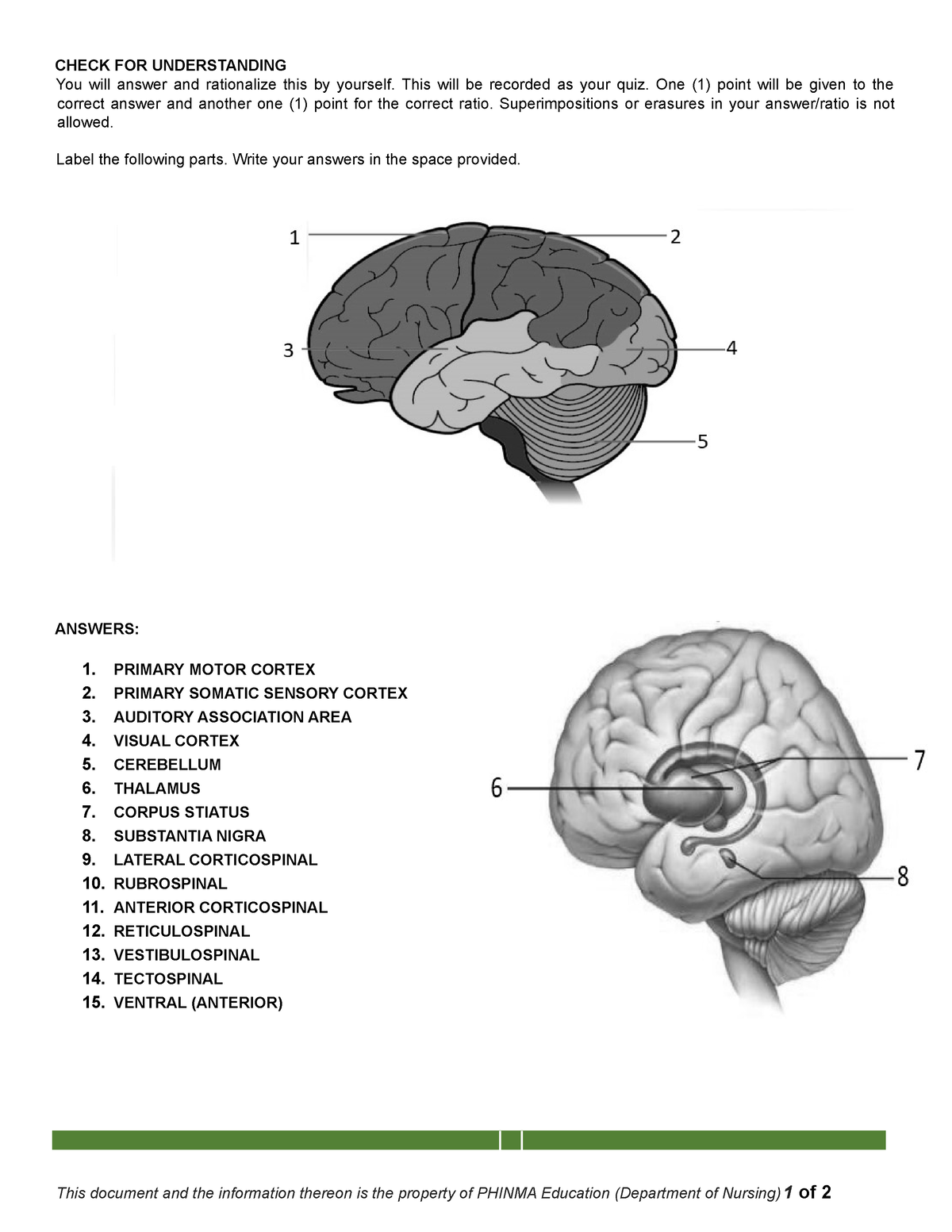 HES 029 SAS#22(LAB) Check YOUR Understanding - CHECK FOR UNDERSTANDING ...