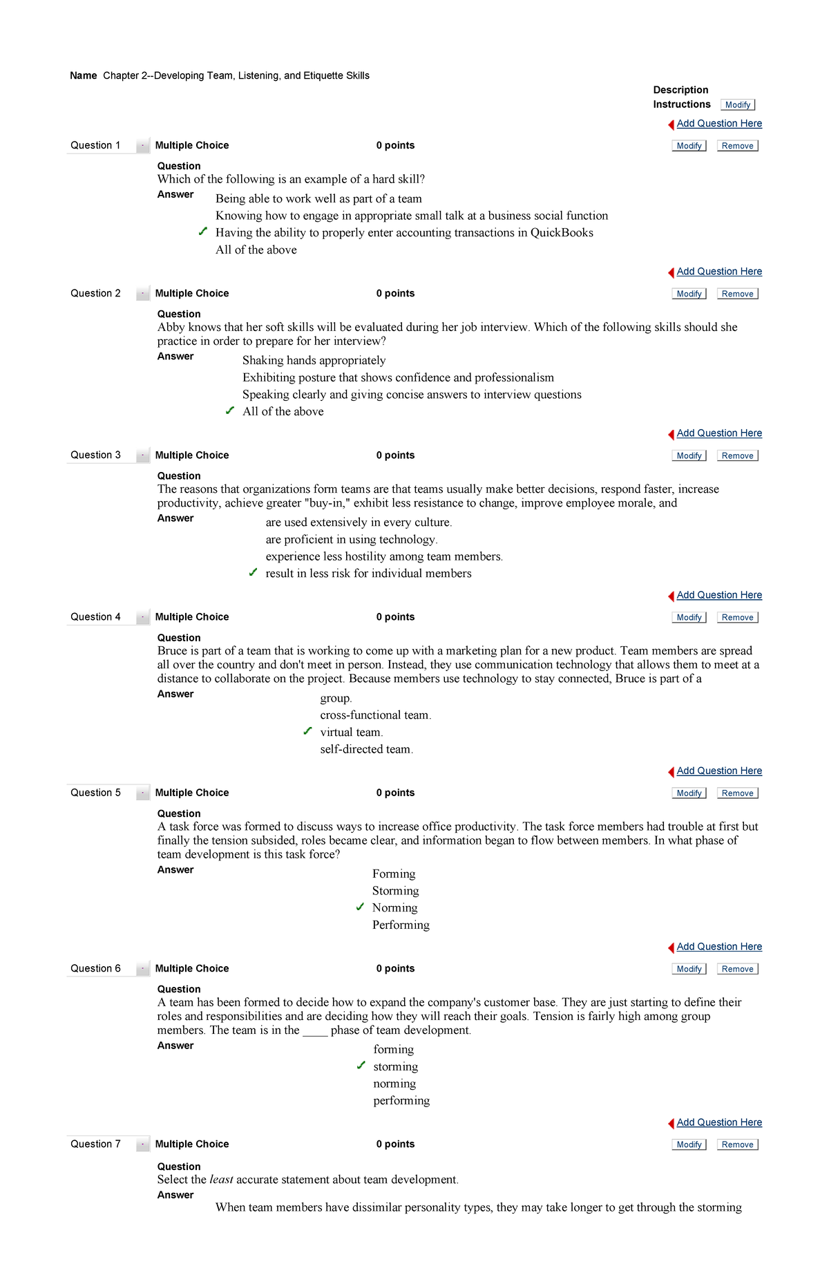 Sample/practice Exam, Questions And Answers - Name Chapter 2-Developing ...