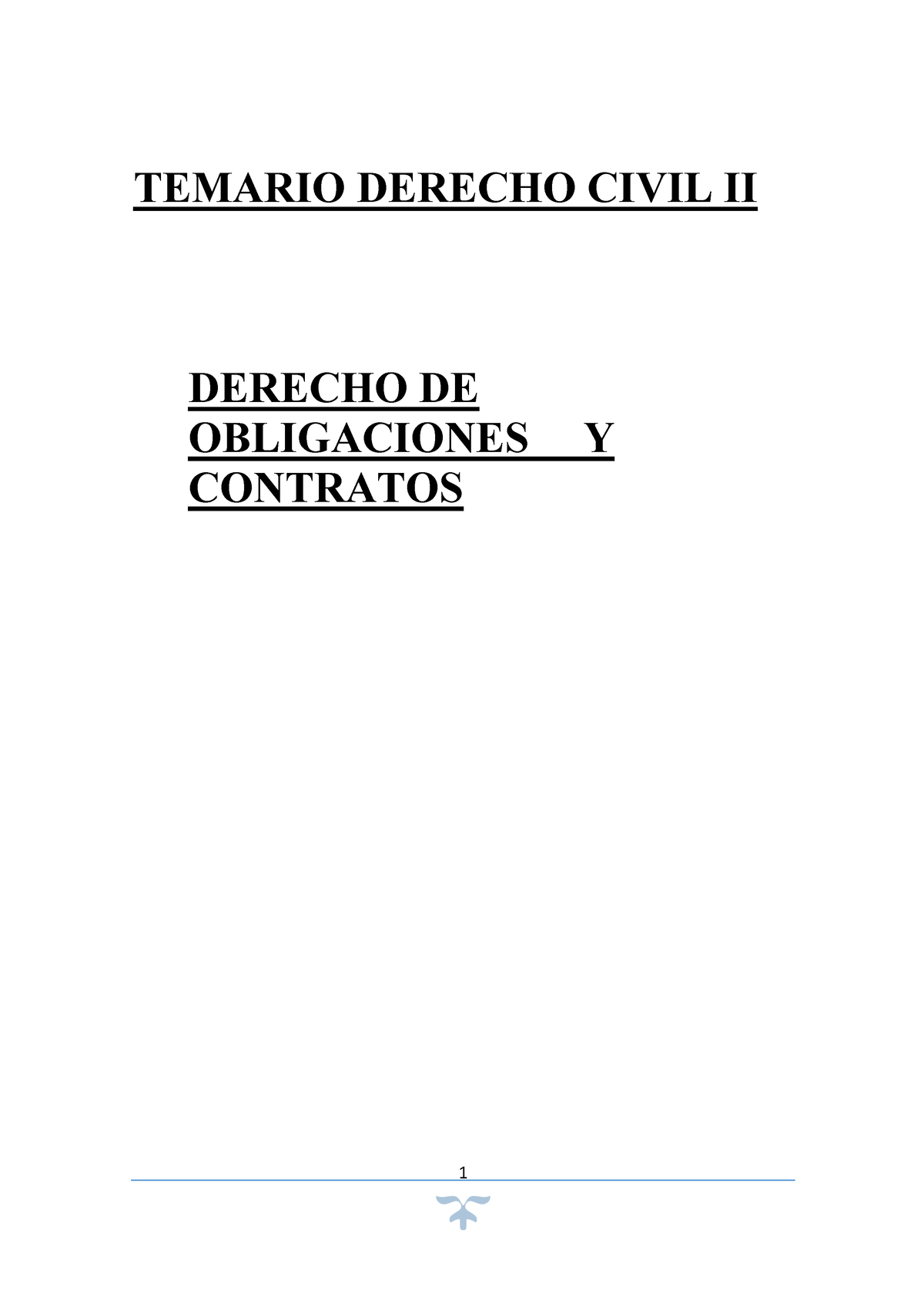 Temario Derecho Civil Ii Temario Derecho Civil Ii Derecho De Obligaciones Y Contratos I 5524