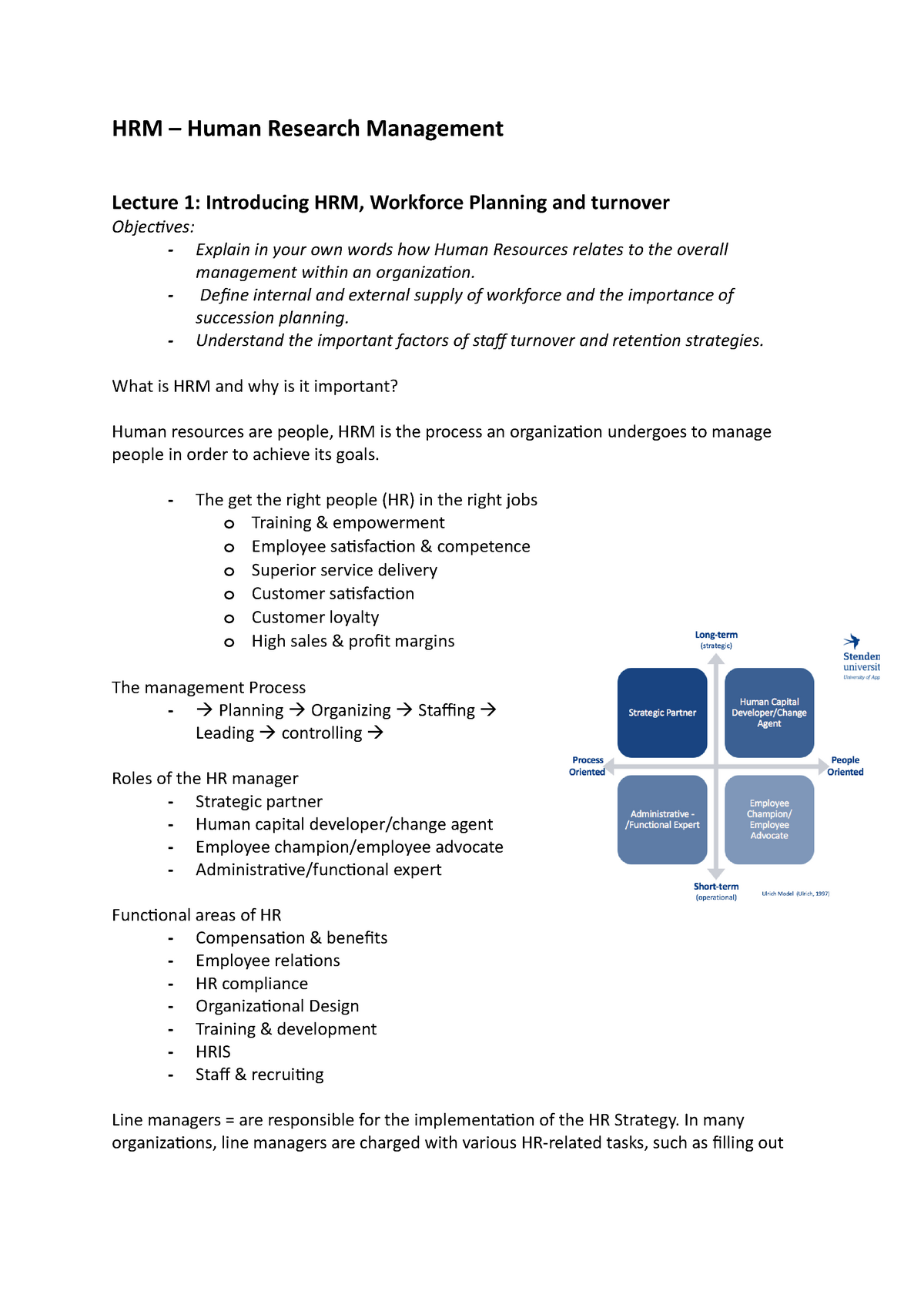 human research management