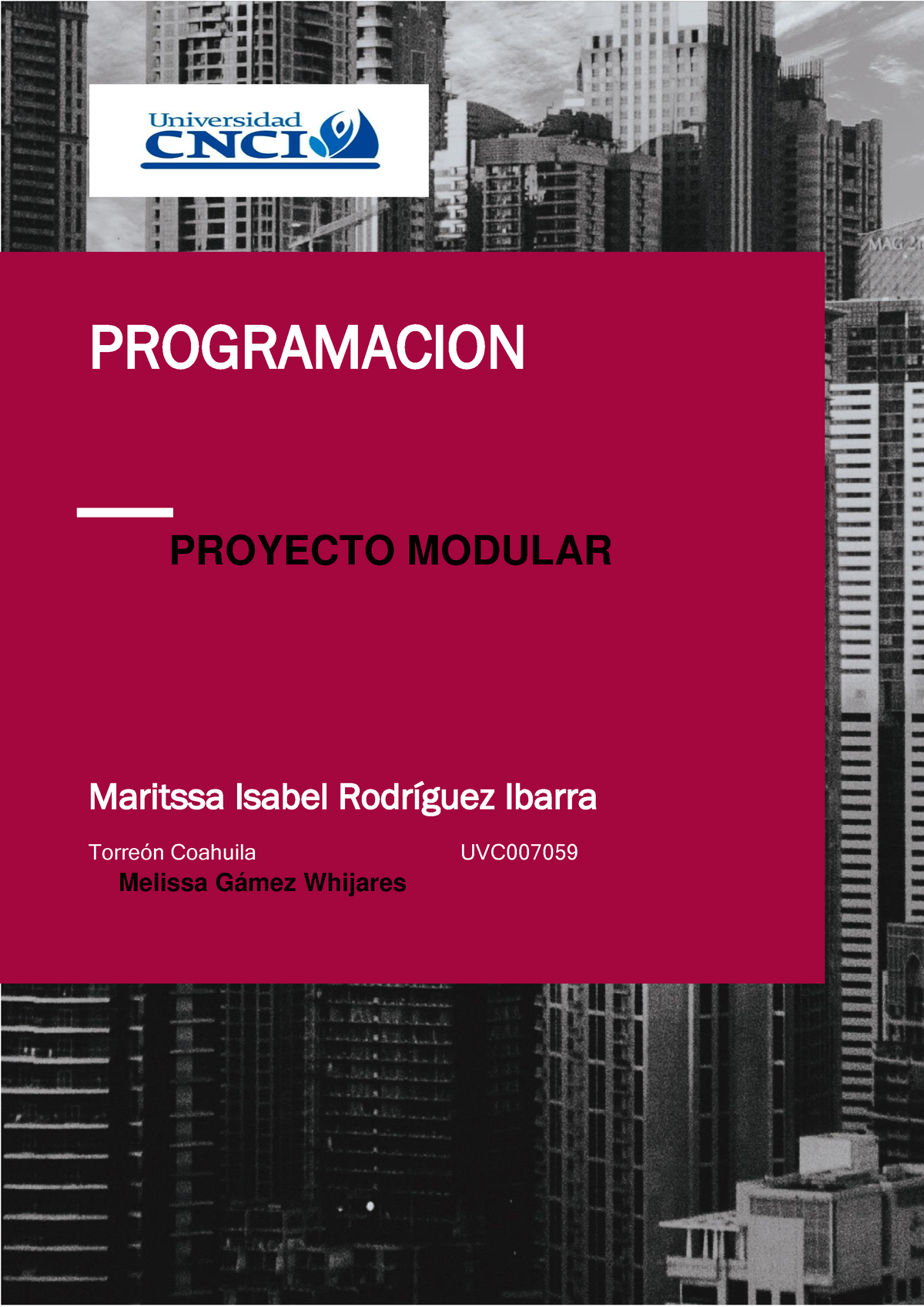 Programacion Modular - Programación - 1 PROYECTO MODULAR PROGRAMACION ...