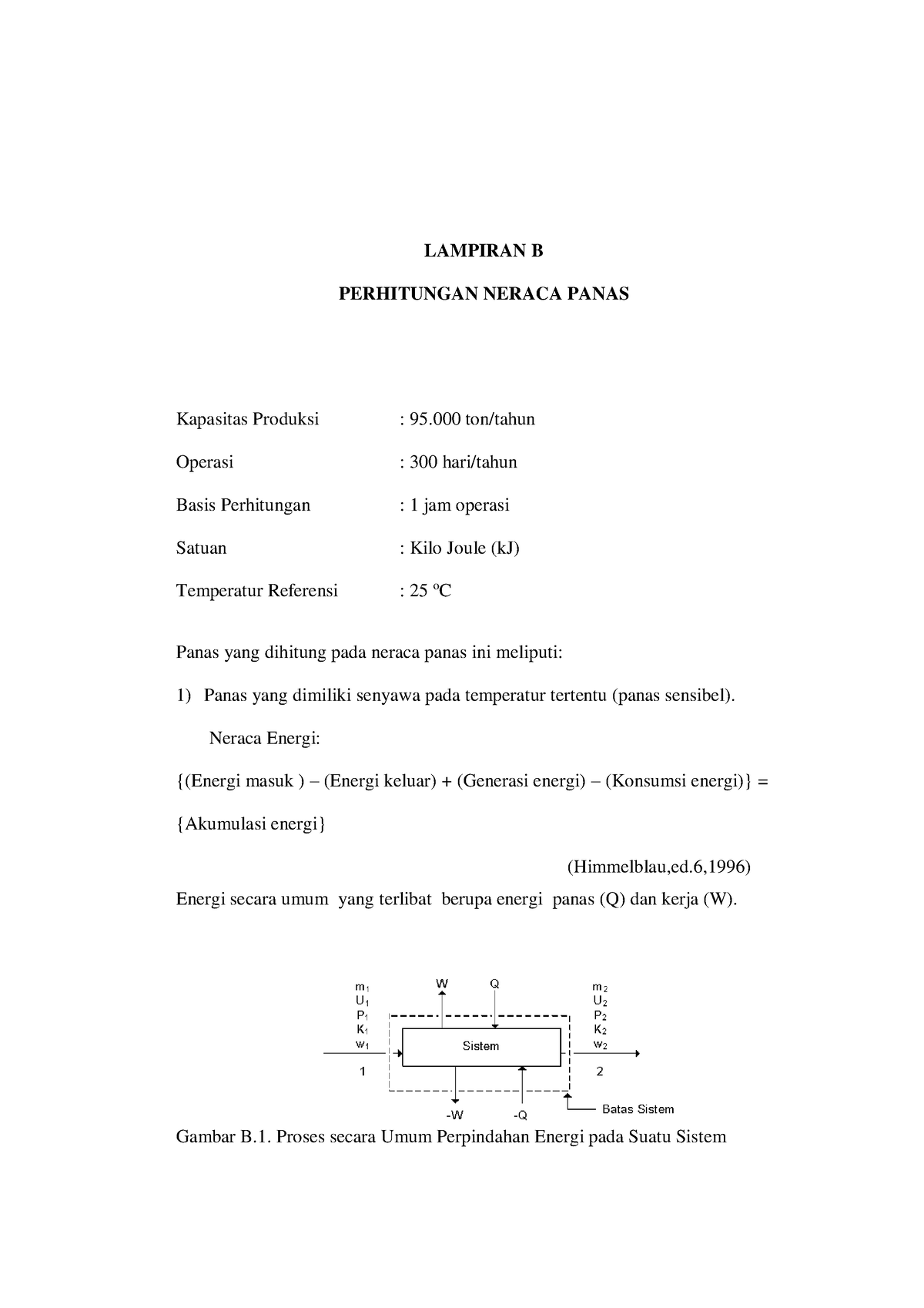 04 Lampiran B (Print) NP - LAMPIRAN B PERHITUNGAN NERACA PANAS ...