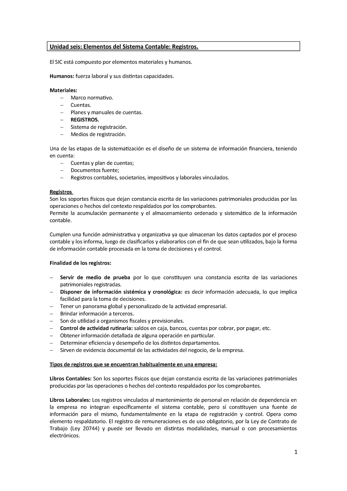 Sistemas Contables B.6 Registros - Unidad Seis: Elementos Del Sistema ...