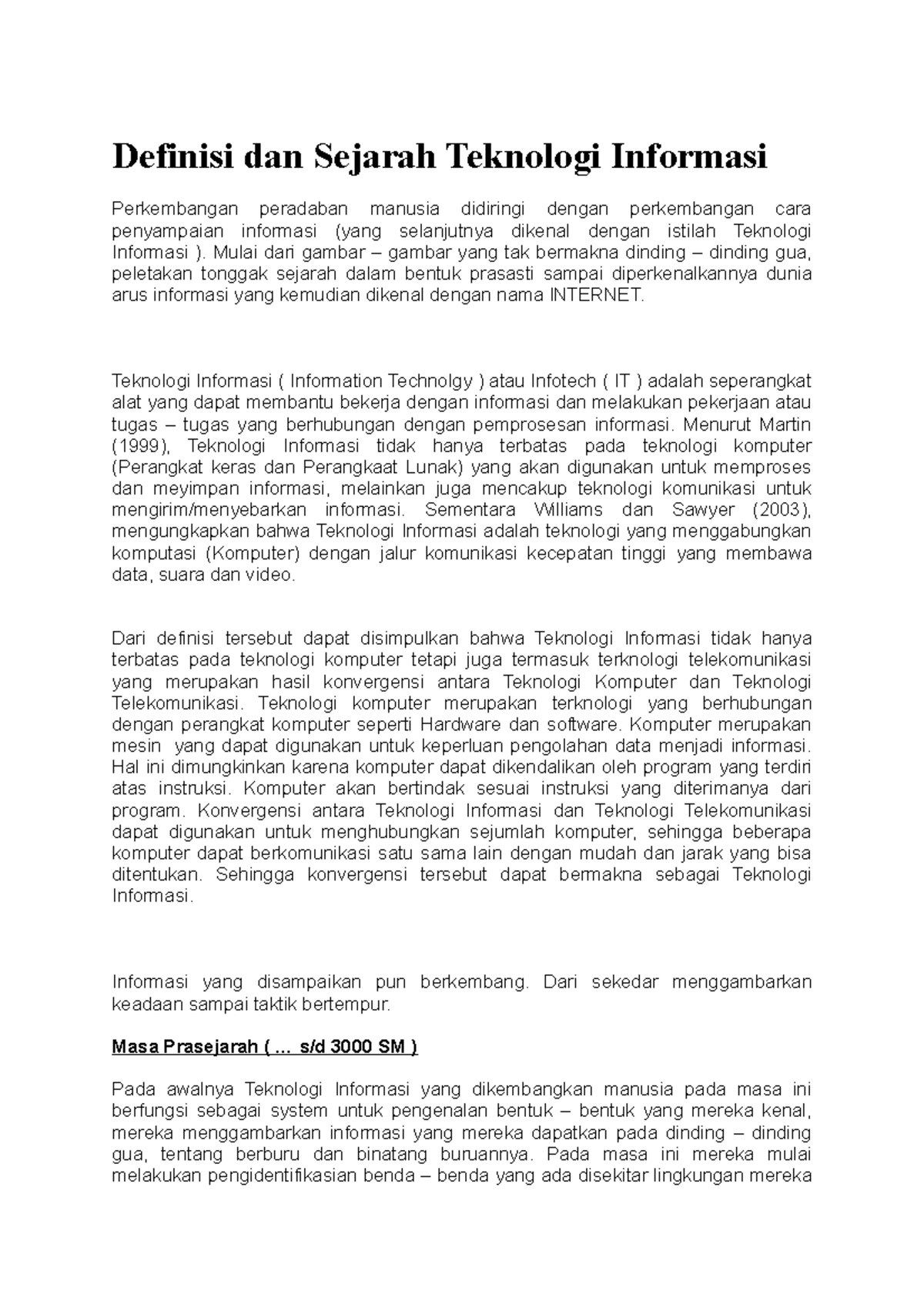 Definisi dan Sejarah Teknologi Informasi - Definisi dan Sejarah ...