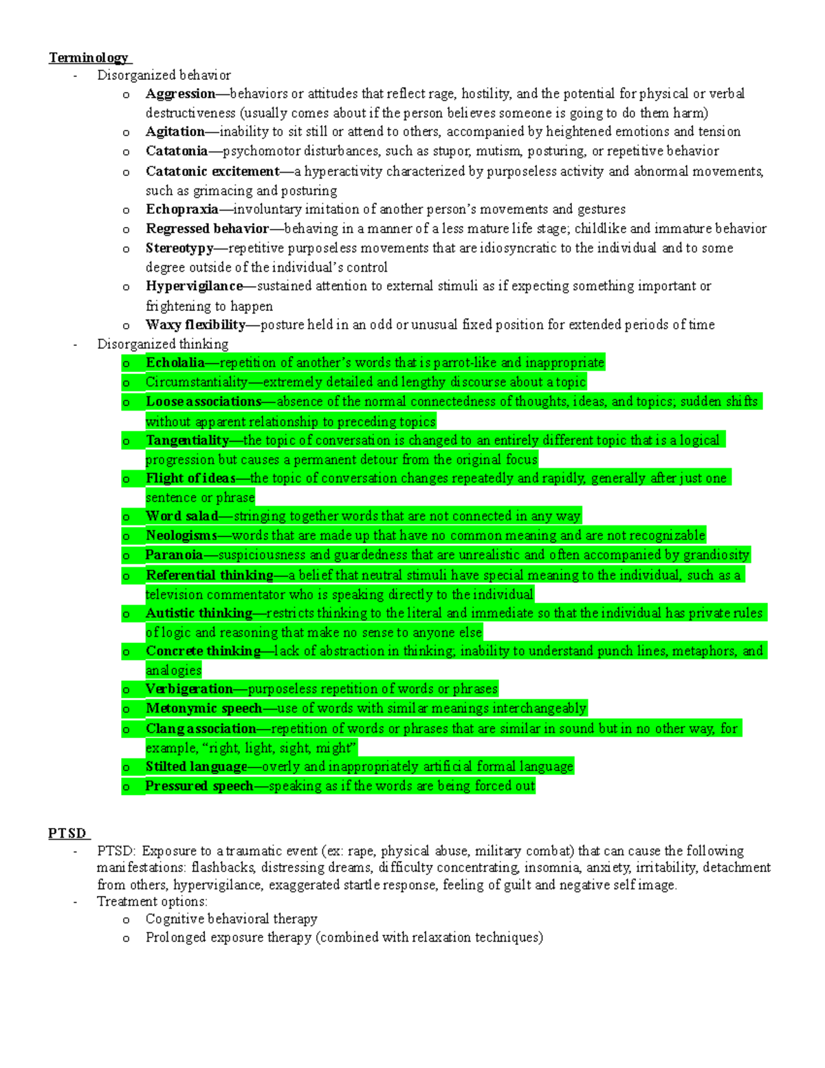 Terminology Medical disorders resembling depression Terminology
