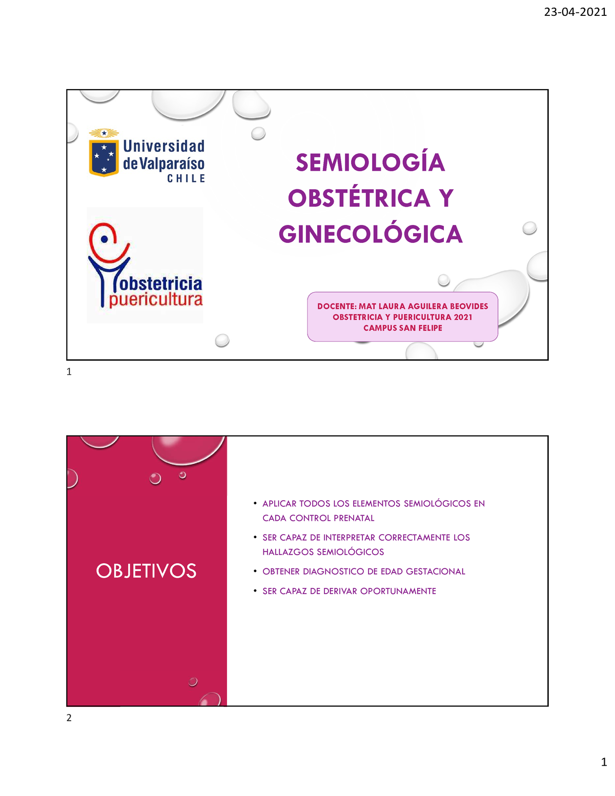 Semiologia Obstétrica Y Ginecológica Pdf SemiologÍa ObstÉtrica Y GinecolÓgica Docente Mat 5344