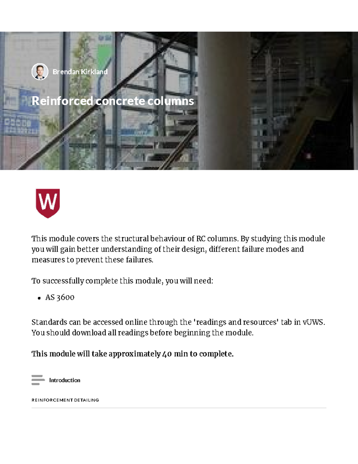 Reinforced Concrete Columns - This module covers the structural ...