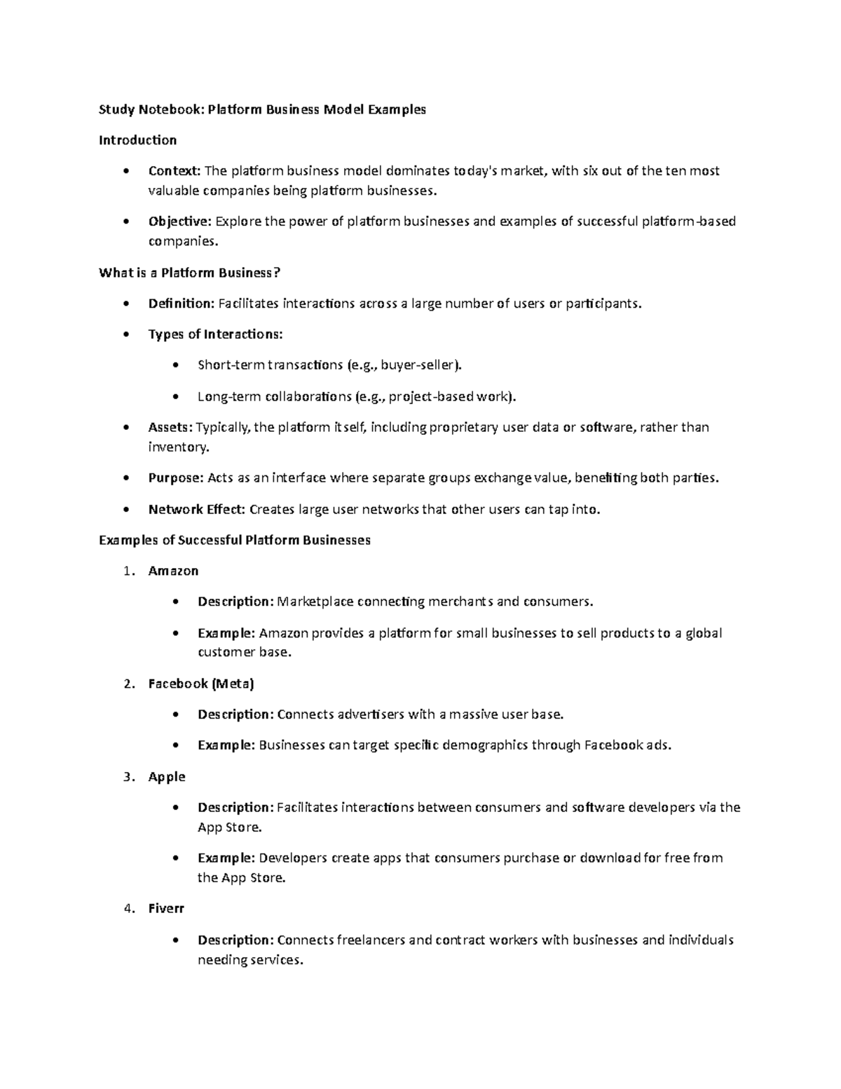 S1 - Video - The 10 Best Platform Business Model Examples - Study ...