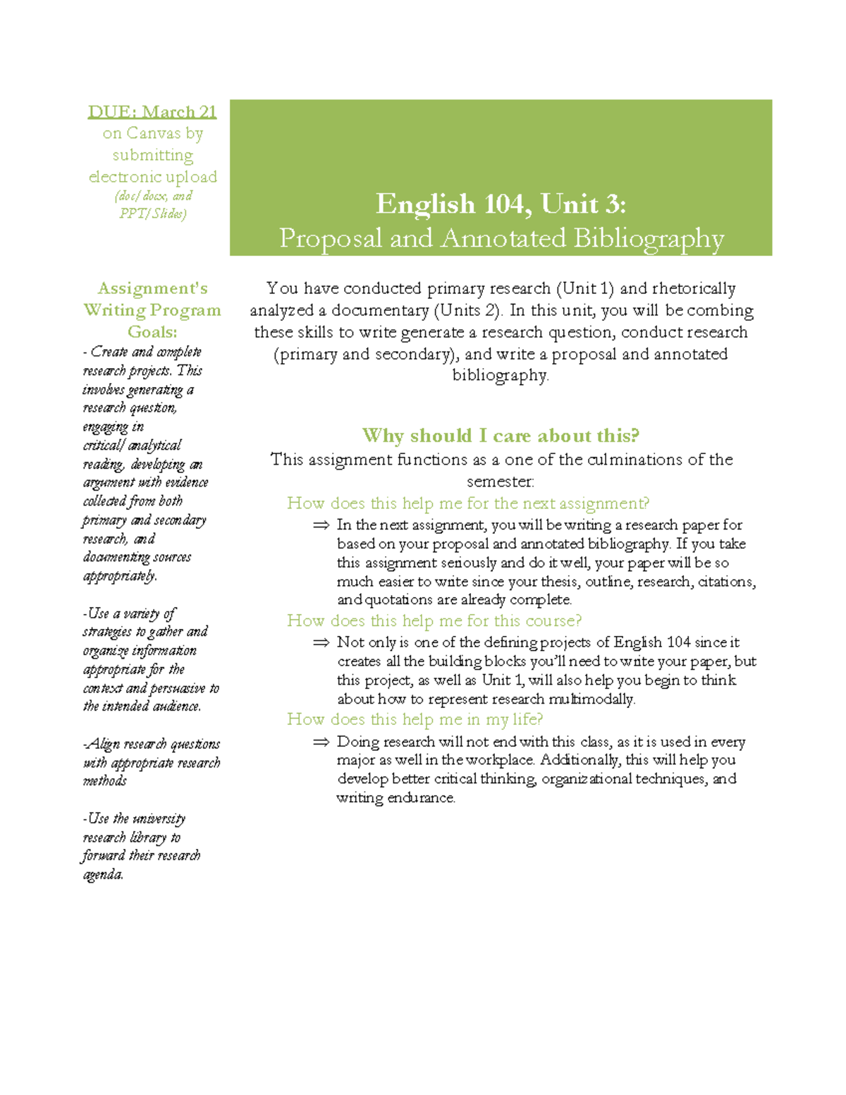 Documentary Project Proposal Template Master Template