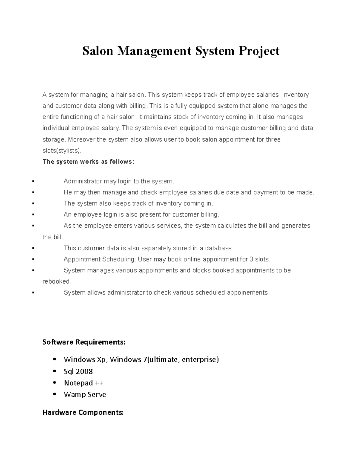 P024 - this isthe simple project presentaion for the men salon ...