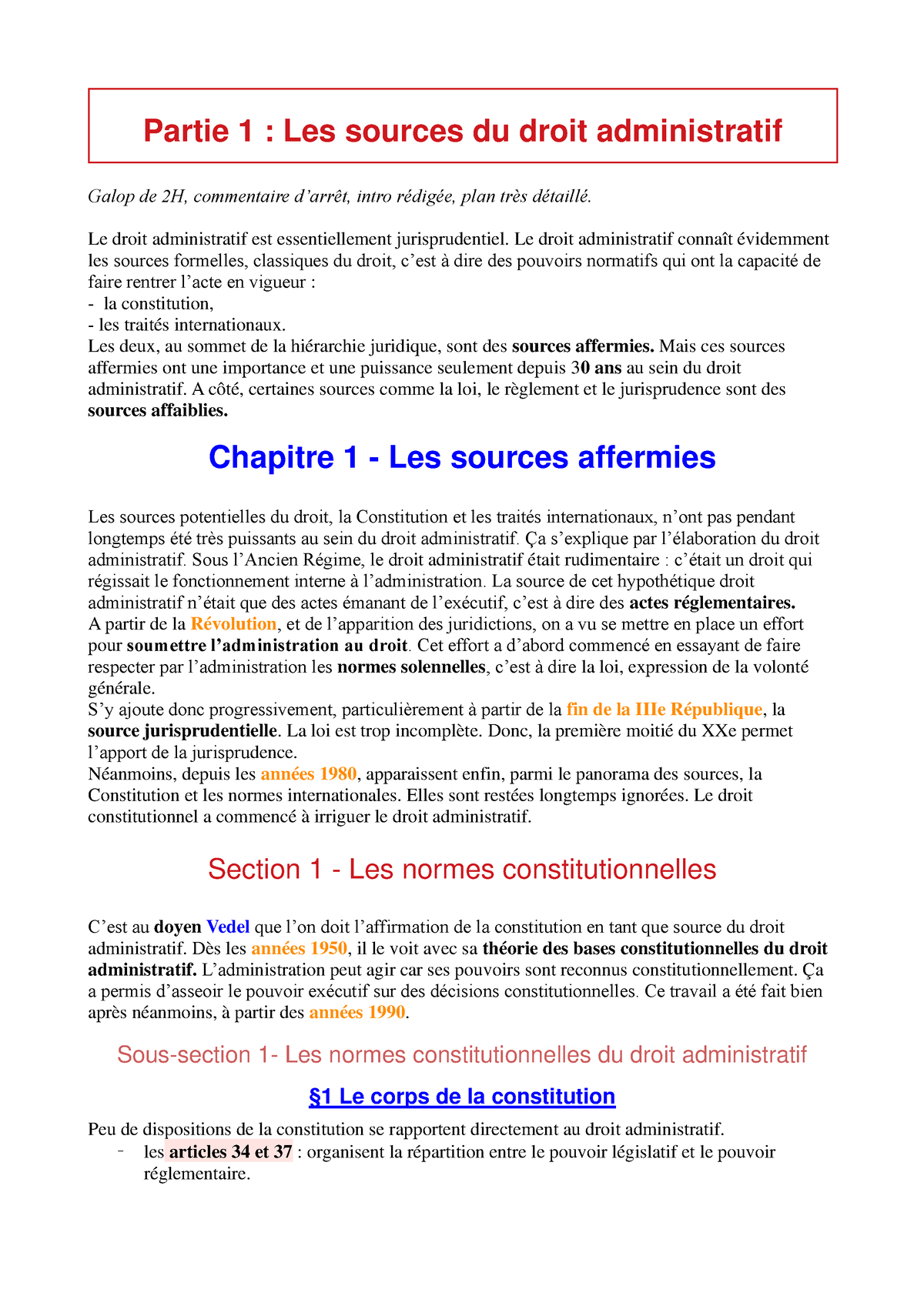 dissertation les sources du droit administratif