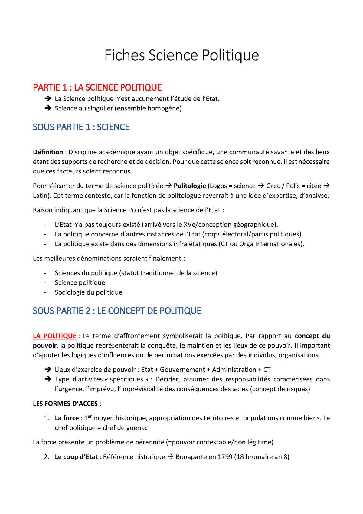 Fiches De Sciences Politiques - Warning: TT: Undefined Function: 32 ...