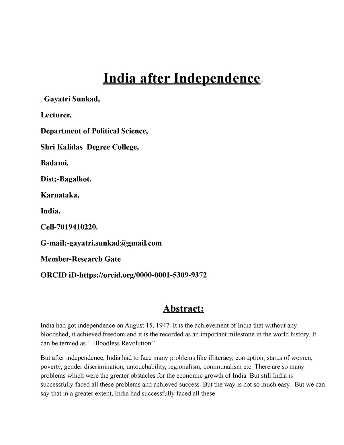 indiaafter-independence-india-after-independence-gayatri-sunkad