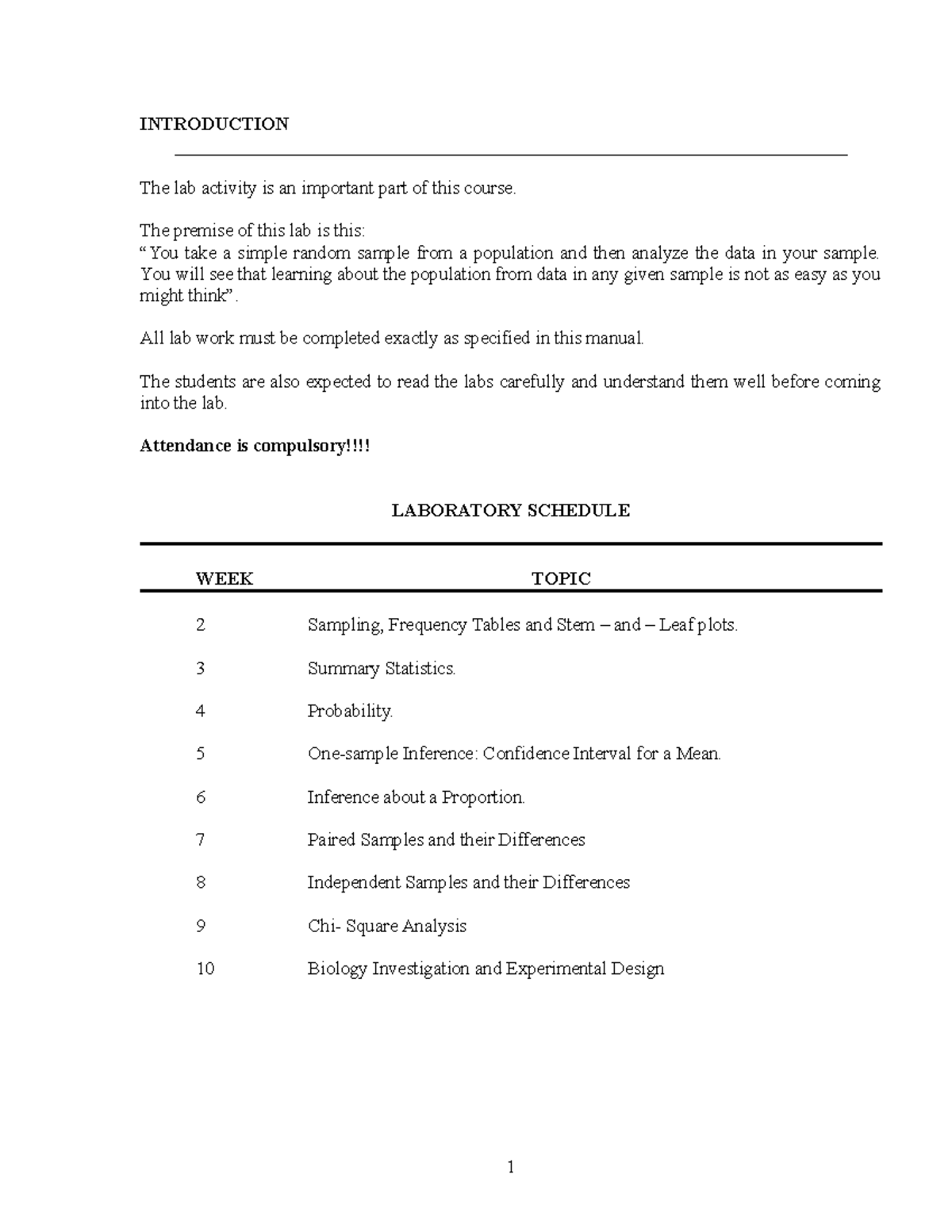 Lab Manual INTRODUCTION