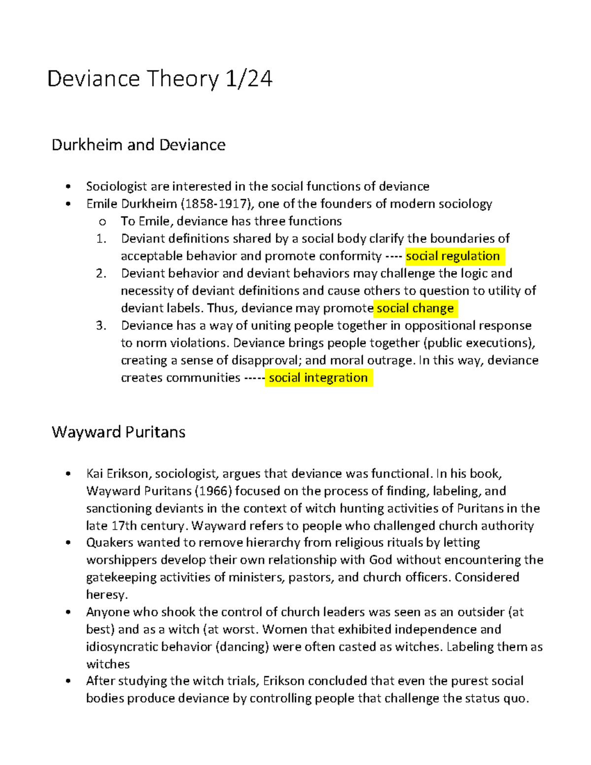 deviance theory case study