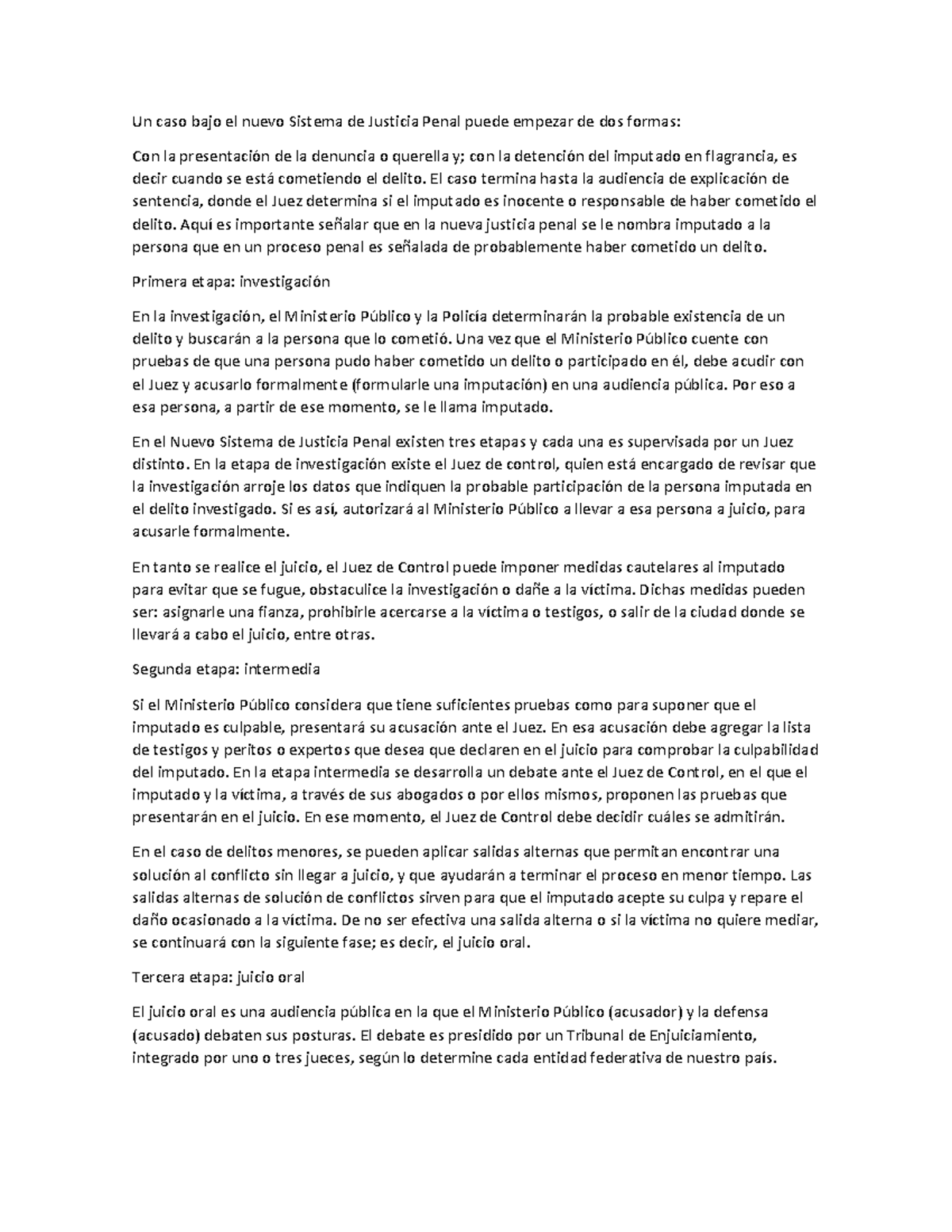 NSJP - Información de como se emplea el nuevo sistema de justicia penal ...