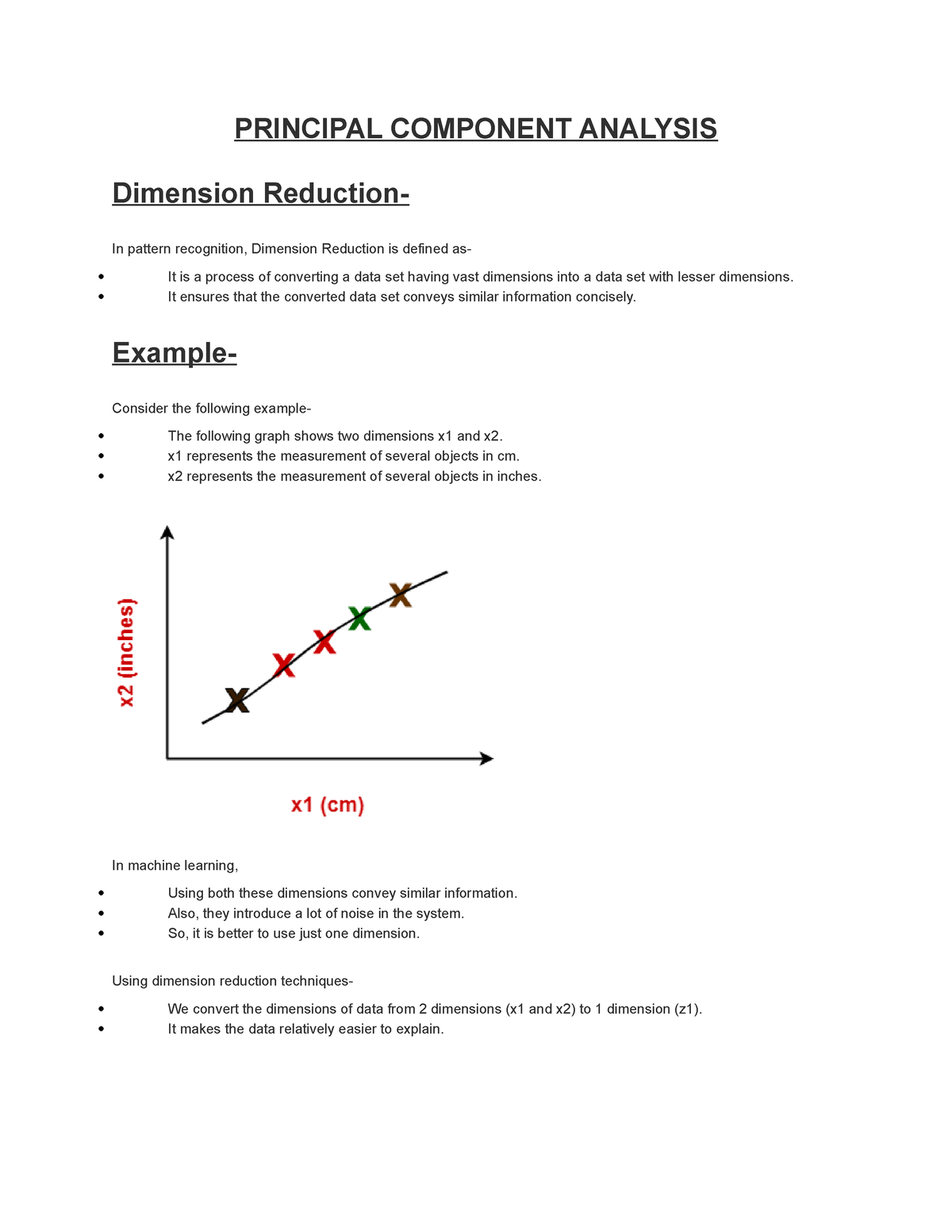 Principal Component Analysis - PRINCIPAL COMPONENT ANALYSIS Dimension ...