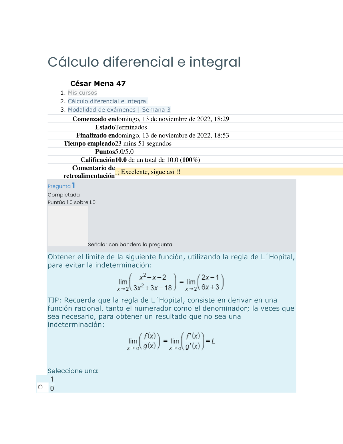 Cálculo Diferencial E Integral Semana 3 - C·lculo Diferencial E ...