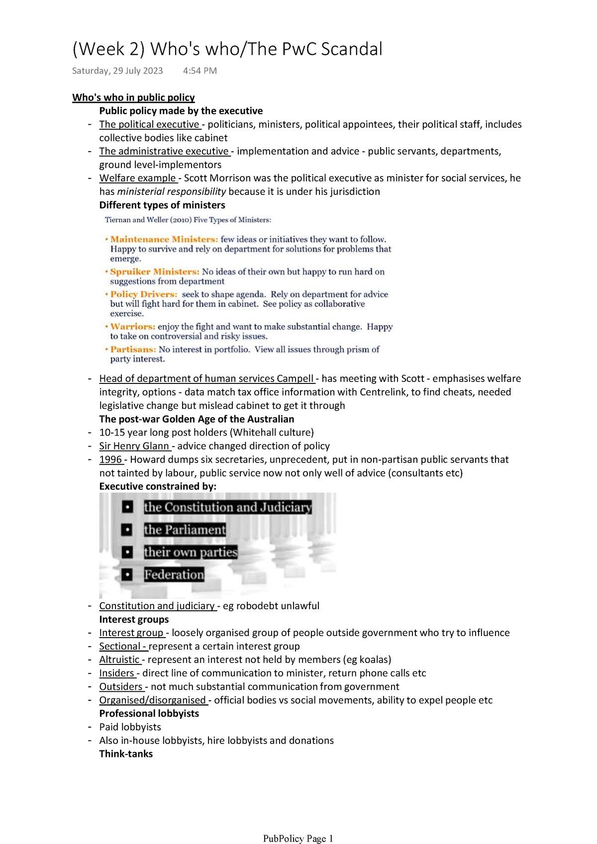 Who's who in policymaking - Who's who in public policy Public policy ...