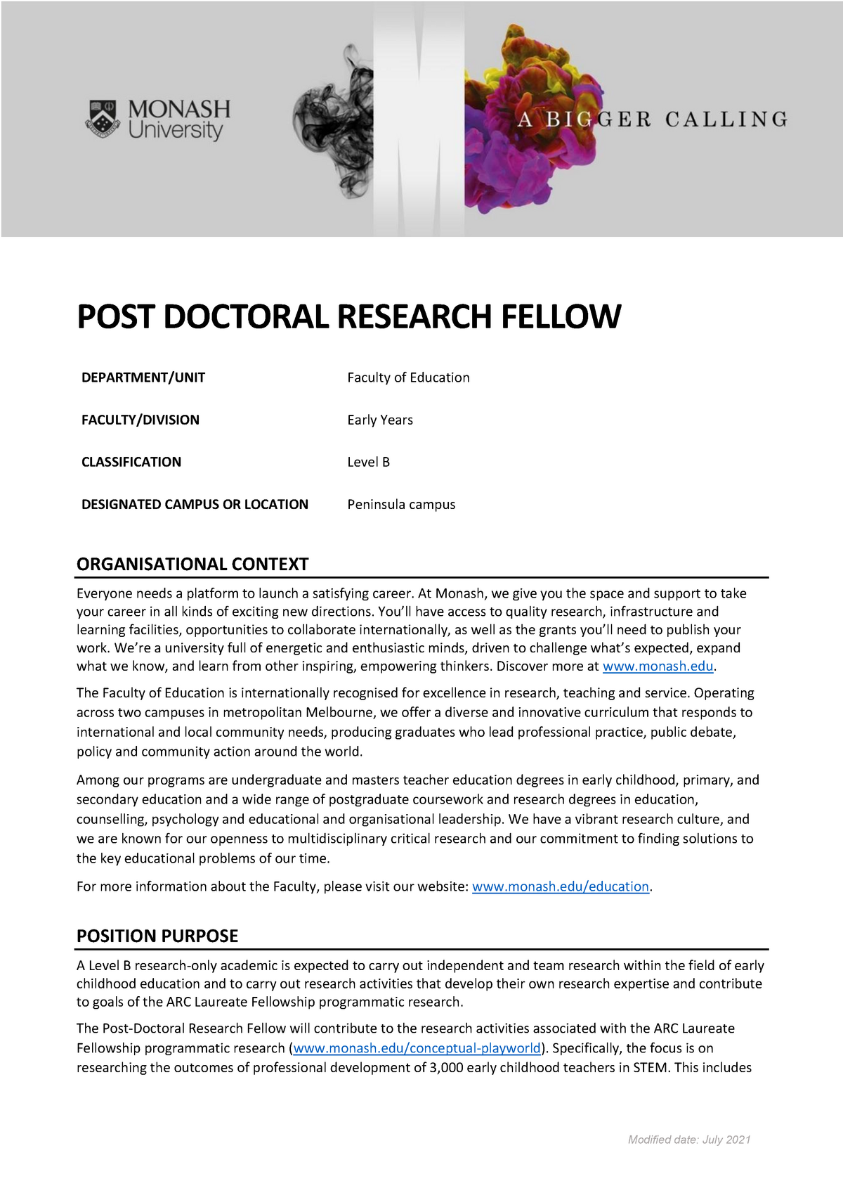 post doctoral research grants