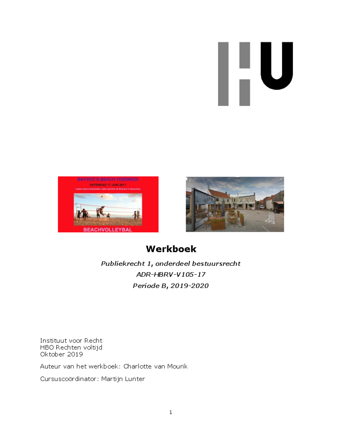 Werkboek Publiekrecht 1 (2019-2020) - Studentversie - Werkboek ...