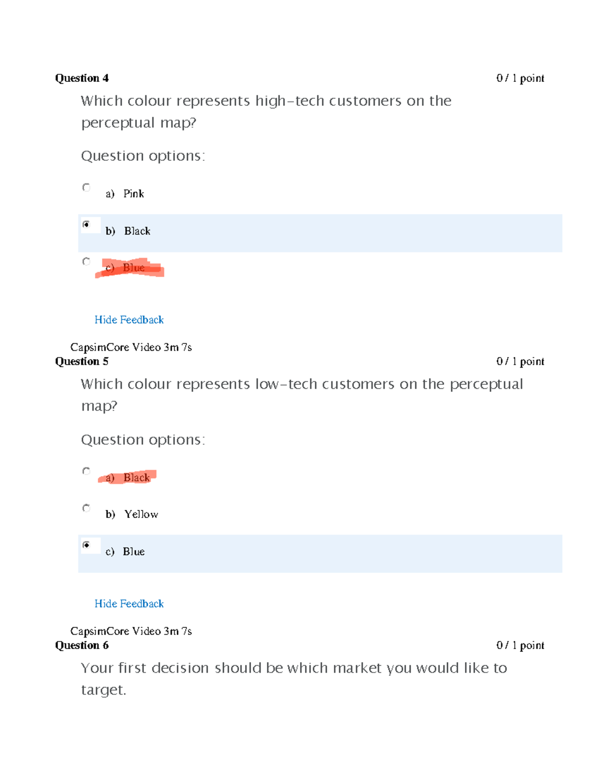 Capsim Core Video Quiz Answers - Question 4 0 / 1 Point Which Colour ...