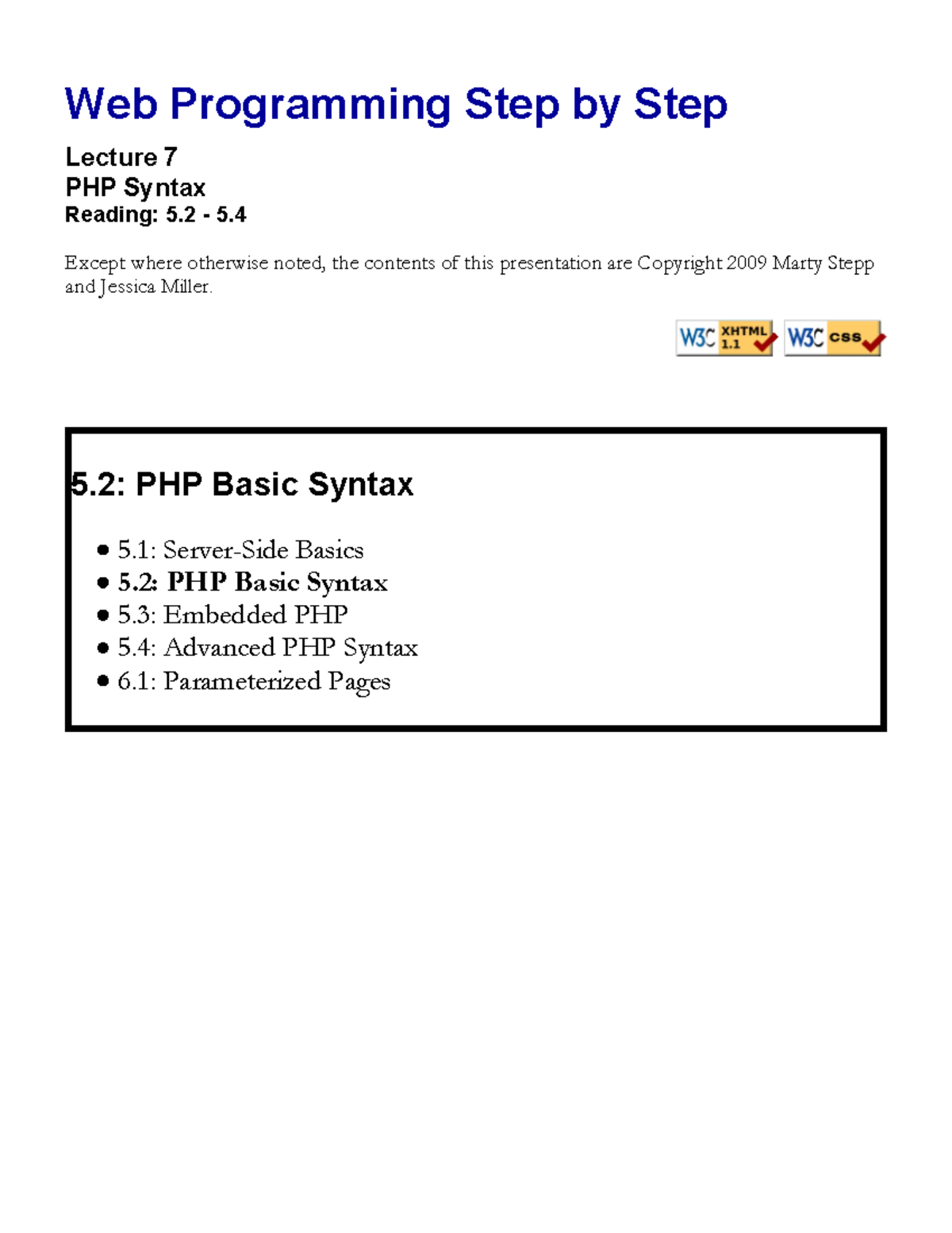 Lecture 07-php2 - Tài liệu lập trình web - ####### - Studocu