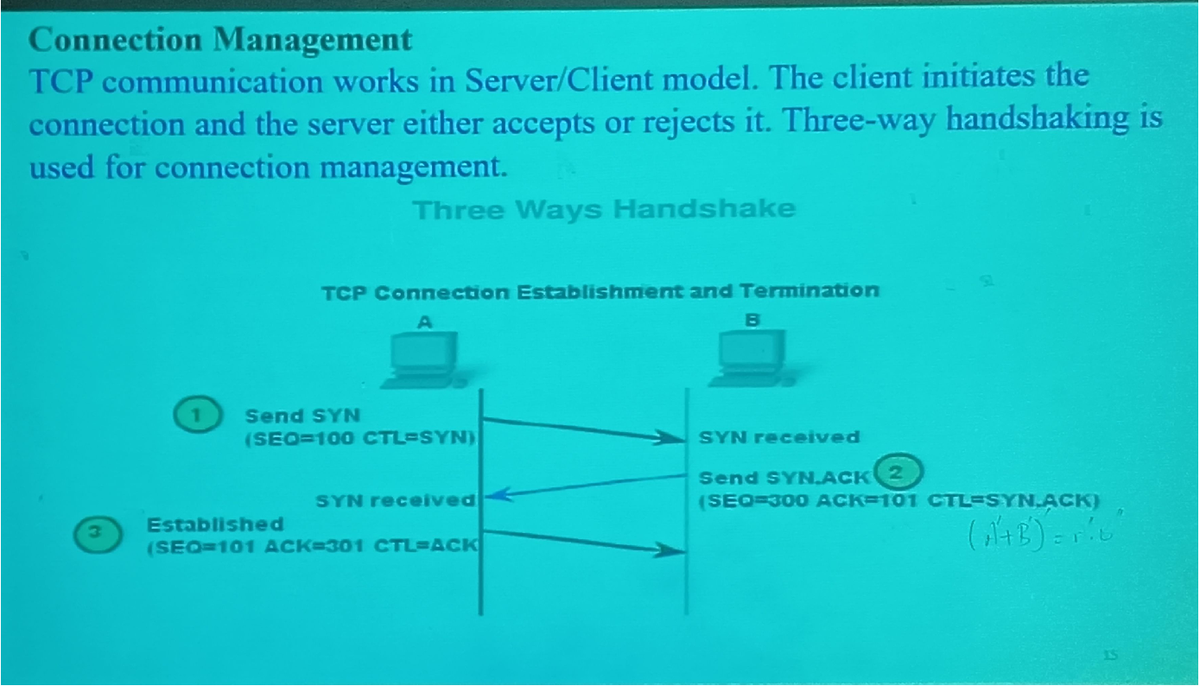 10 - Notes - Connection Management TCP communication works in model ...