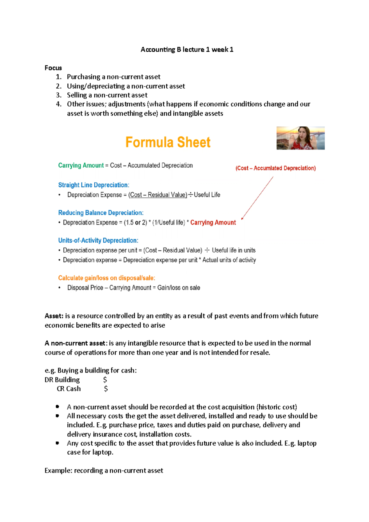 Accounting B Lecture 1 Week 1 - Accounting B Lecture 1 Week 1 Focus 1 ...