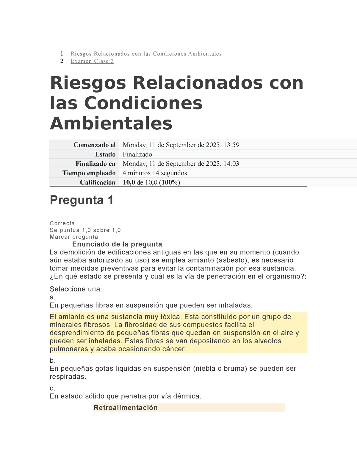 Examen Clase 3 - 1. Riesgos Relacionados Con Las Condiciones ...