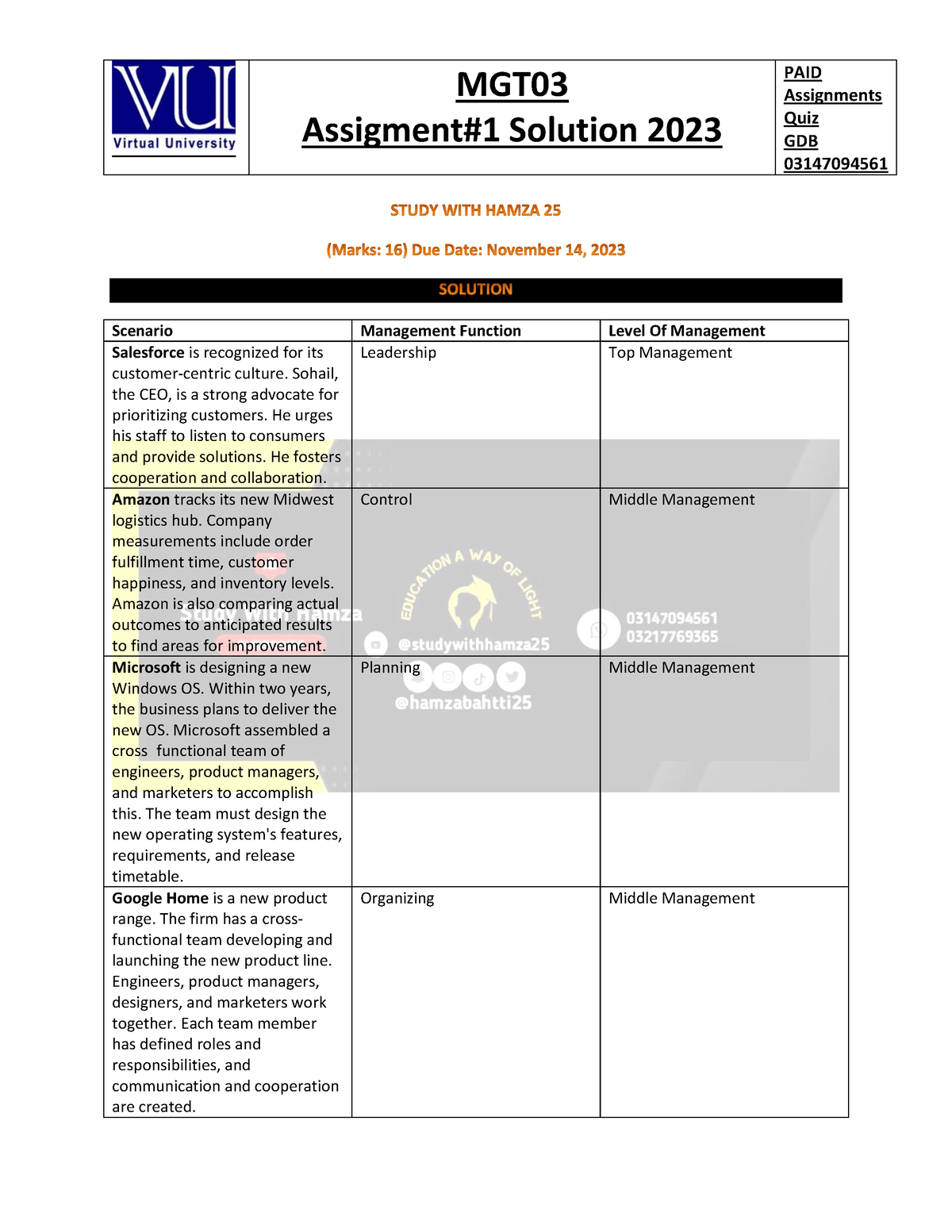 mgt503 assignment solution 2023 pdf download