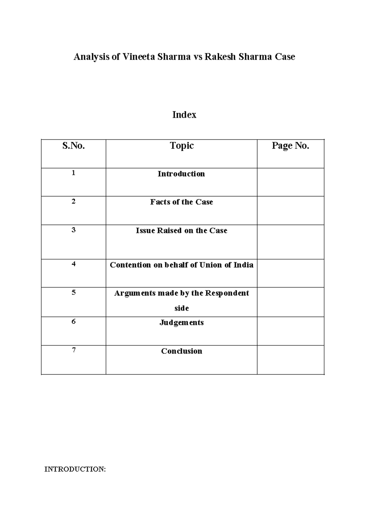 Analysis of Vineeta Sharma vs Rakesh Sharma Case- family law assi ...