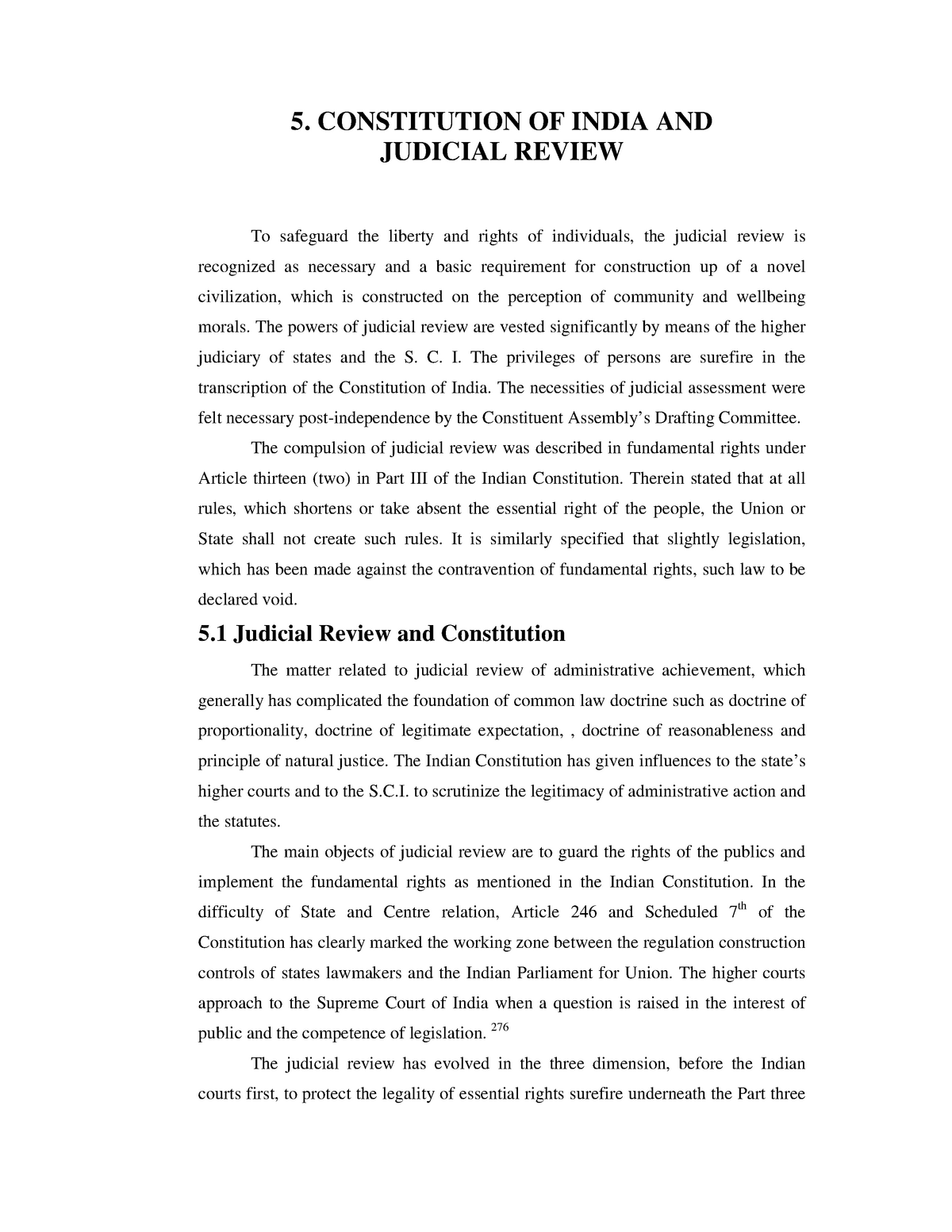 judicial review in india research paper