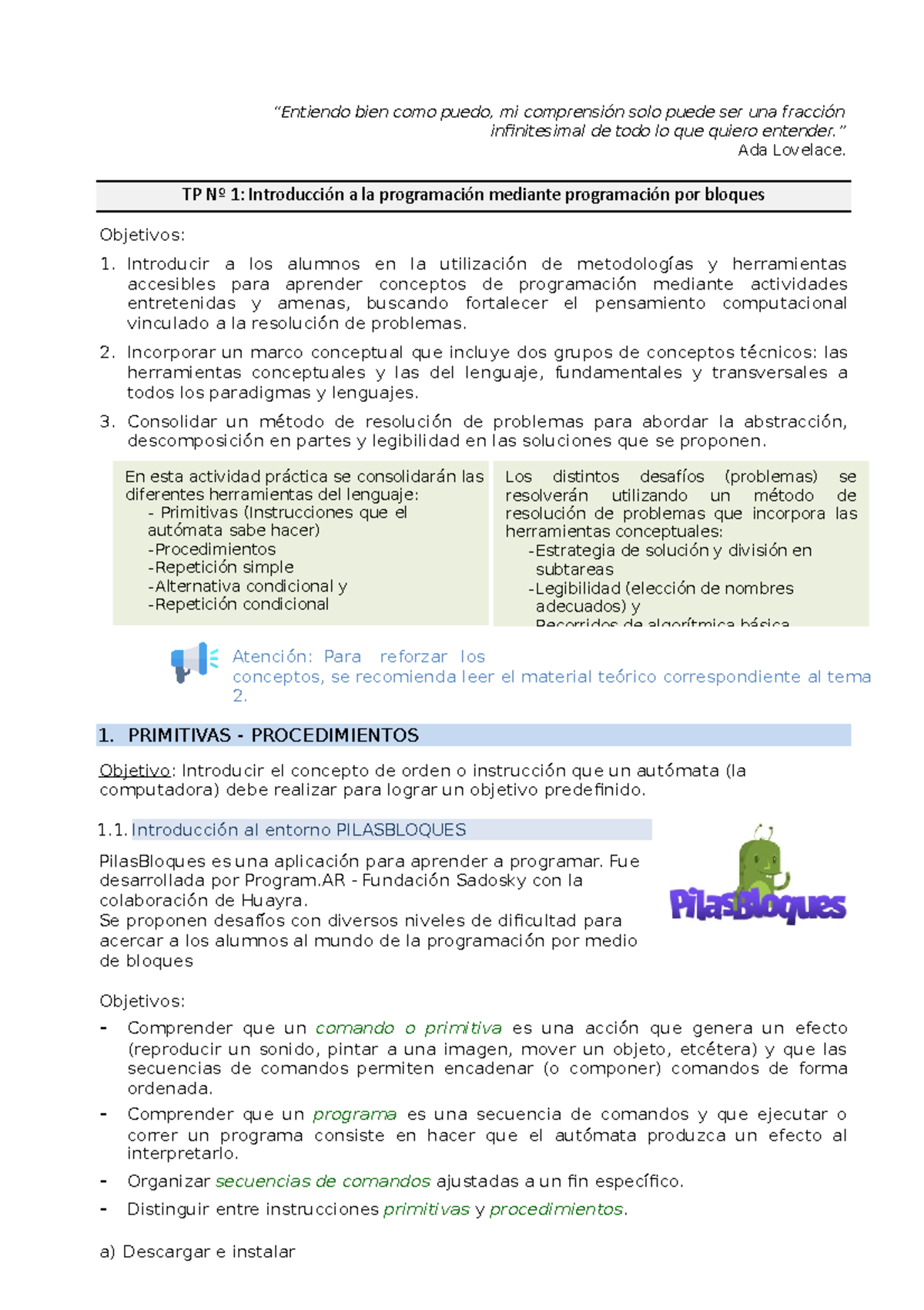 AED1-TP1-Introducción A La Programación Mediante Programación Por ...