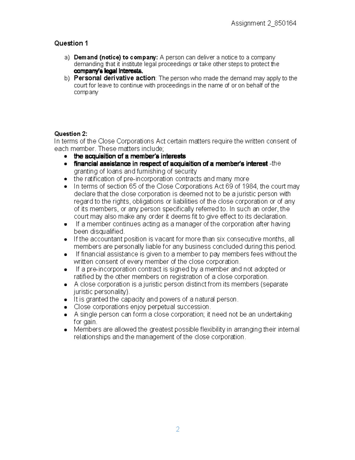 MRL2601 Assignment 2 Marked by lecture with notes - Assignment 2_ 2 ...