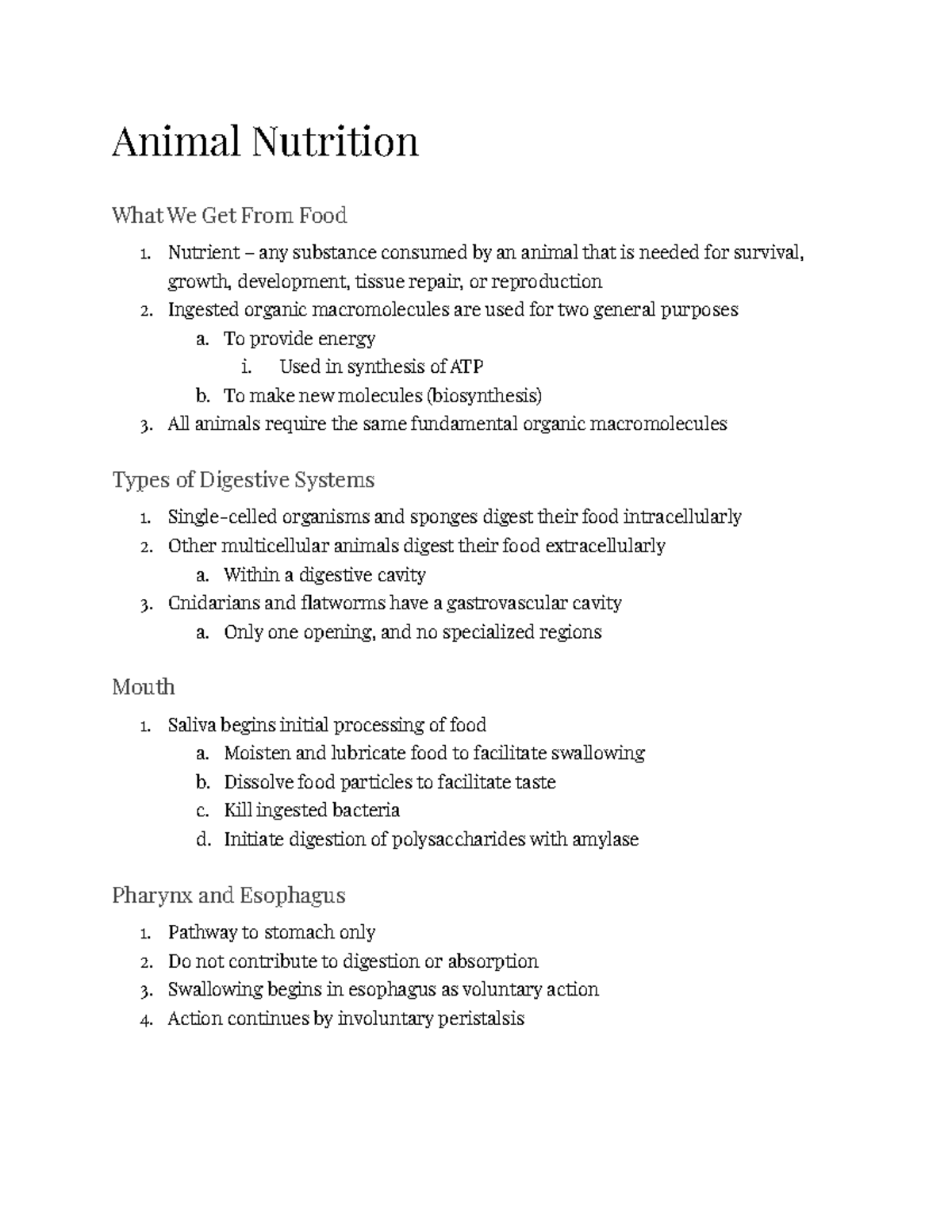 Animal Nutrition Notes - Animal Nutrition What We Get From Food ...