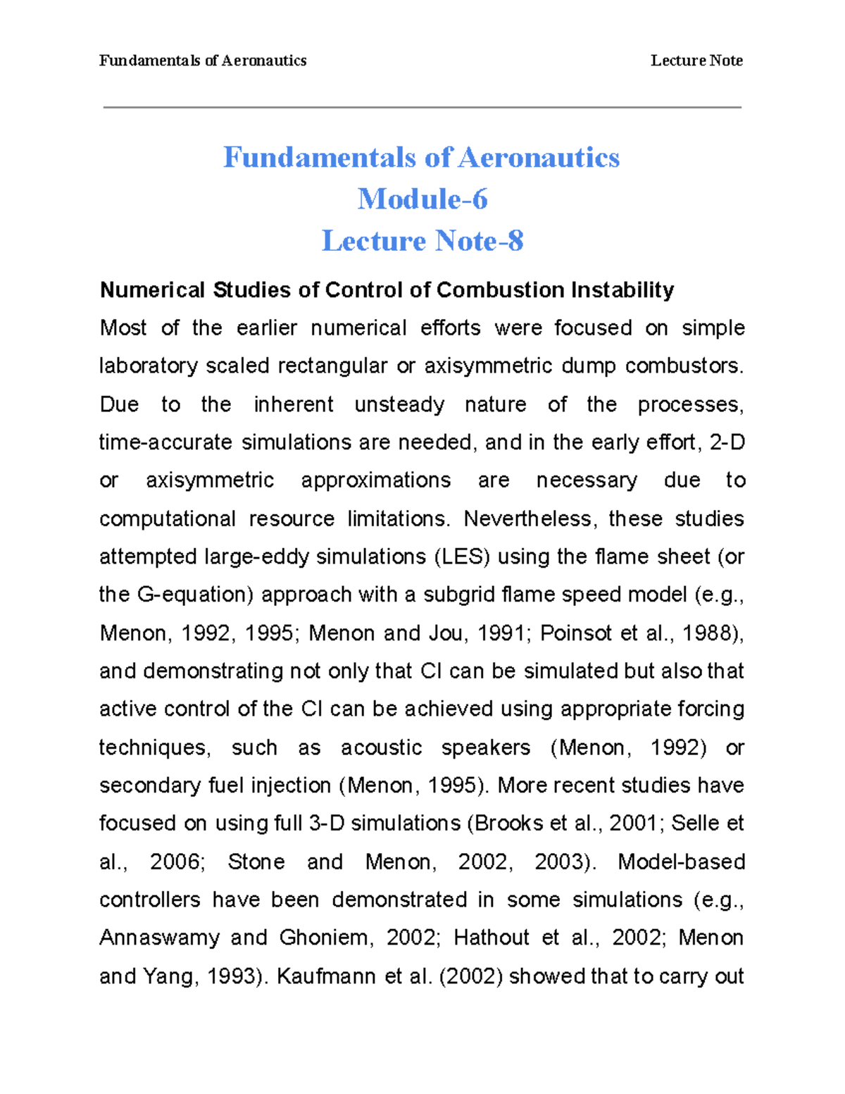 Fundamentals Of Aeronautics Module 6 Lecture Note 8 - Fundamentals Of ...